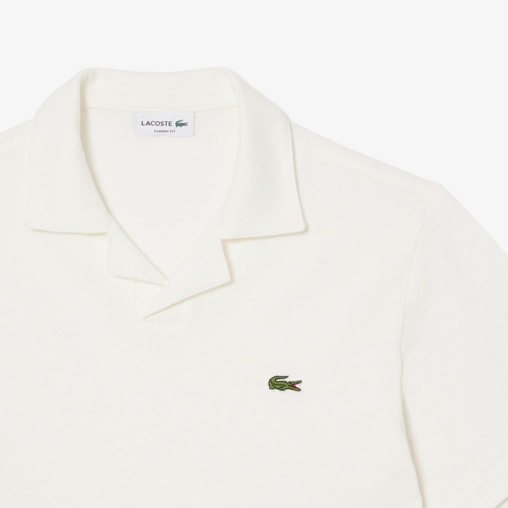 Áo Polo Lacoste Nam Dáng Cổ Điển Chất Liệu Cotton-Linen