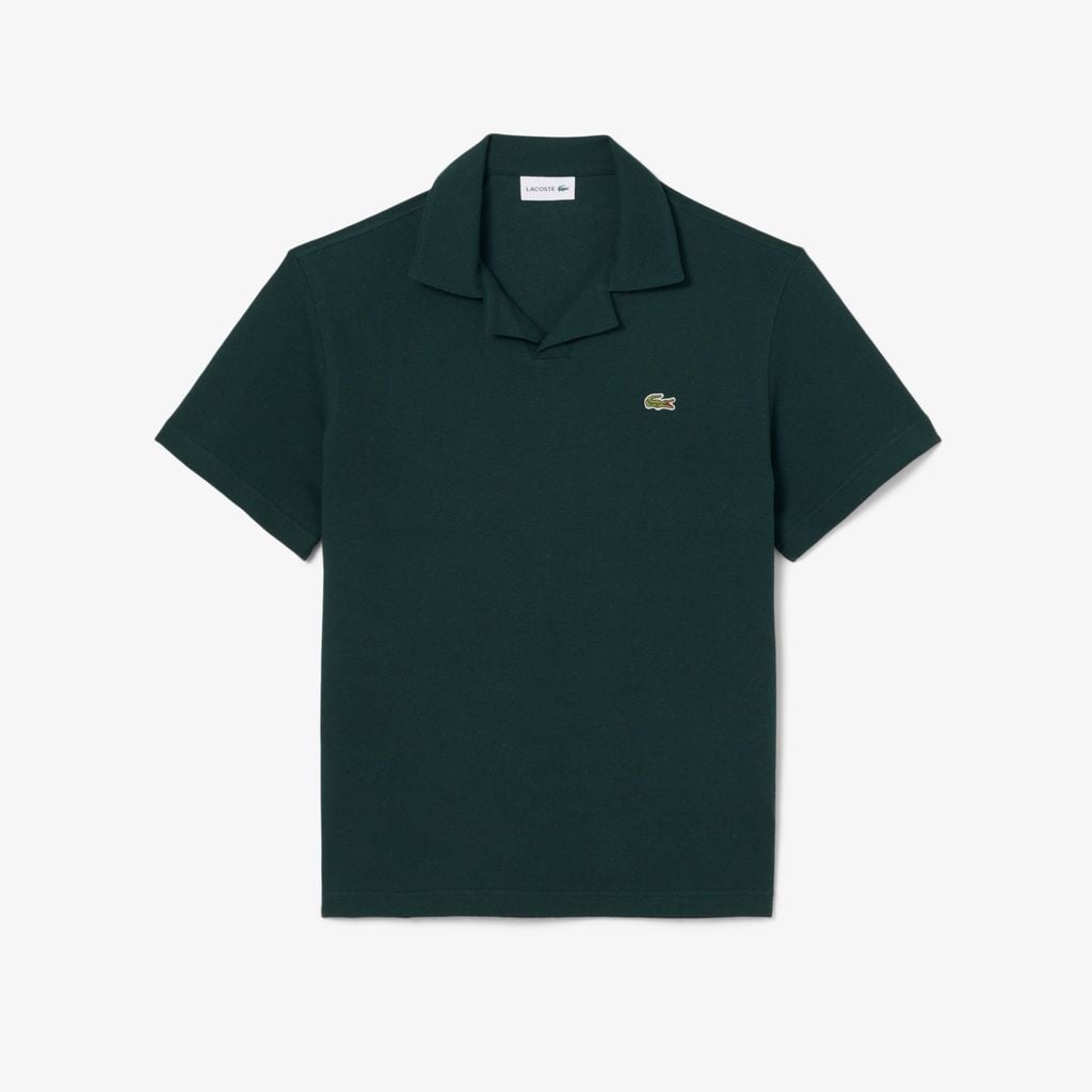 Áo Polo Lacoste Nam Dáng Cổ Điển Chất Liệu Cotton-Linen