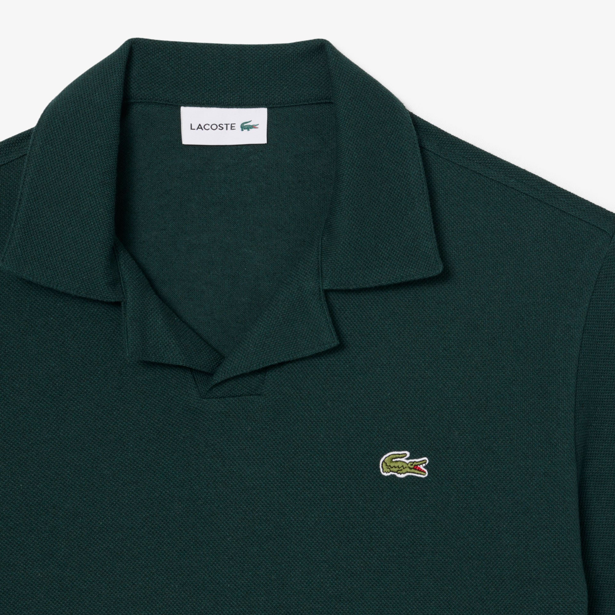 Áo Polo Lacoste Nam Dáng Cổ Điển Chất Liệu Cotton-Linen