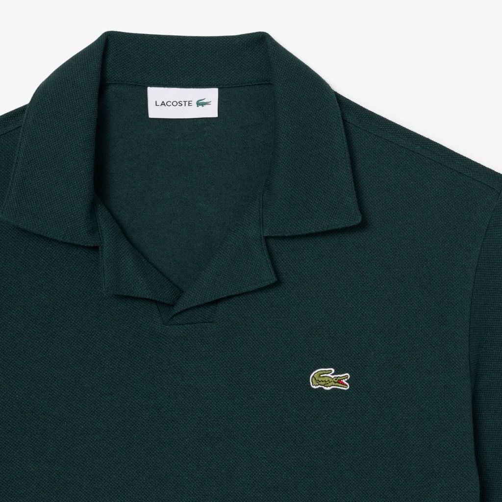 Áo Polo Lacoste Nam Dáng Cổ Điển Chất Liệu Cotton-Linen