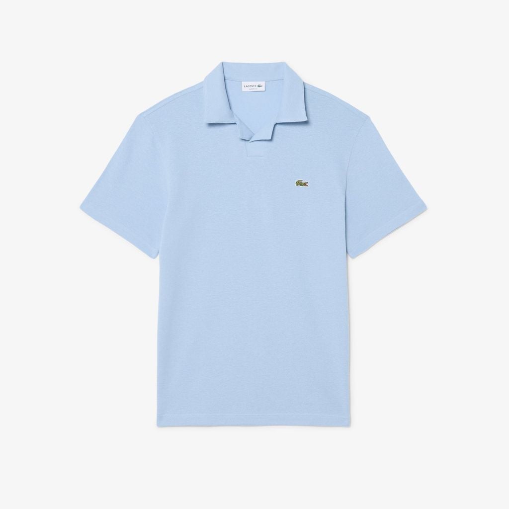 Áo Polo Lacoste Nam Dáng Cổ Điển Chất Liệu Cotton-Linen