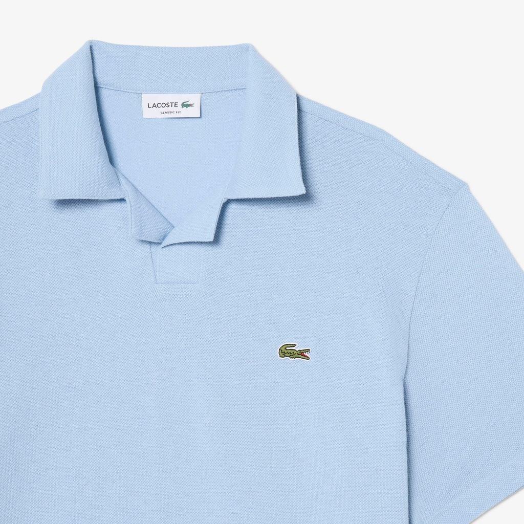 Áo Polo Lacoste Nam Dáng Cổ Điển Chất Liệu Cotton-Linen