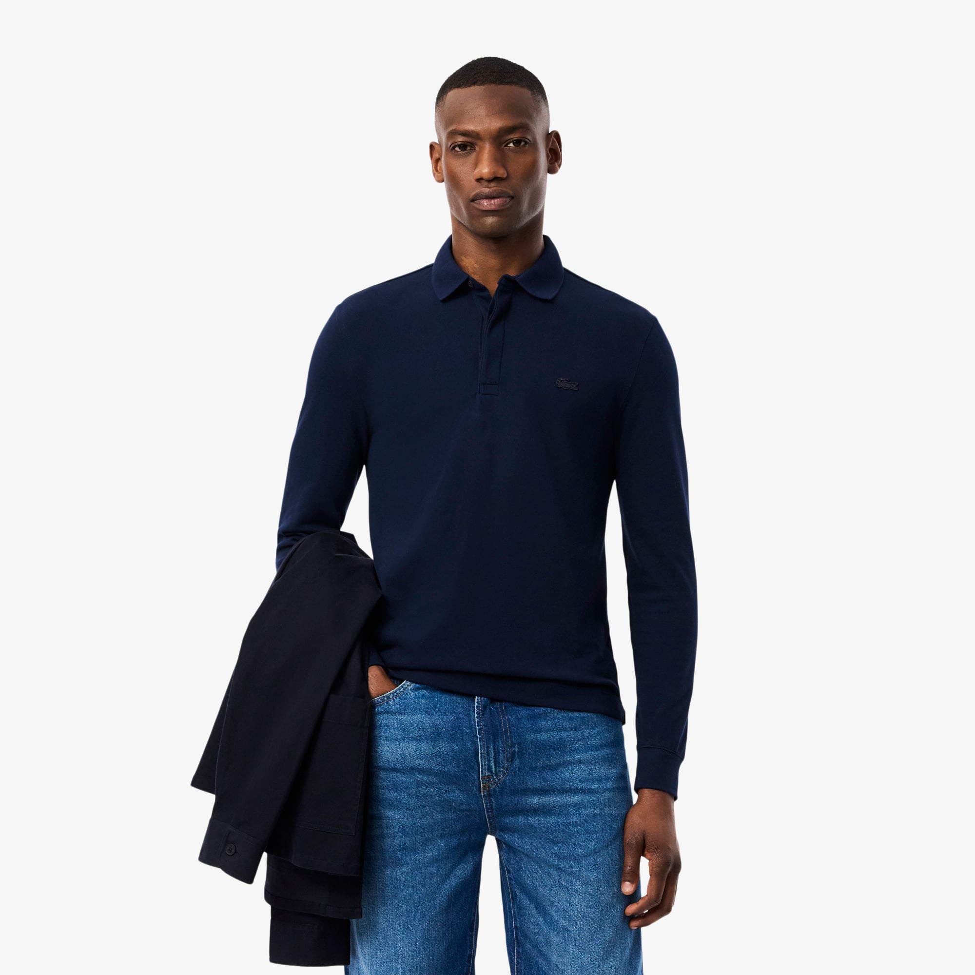 Áo Polo Lacoste Nam Paris Dáng Suông Co Giãn