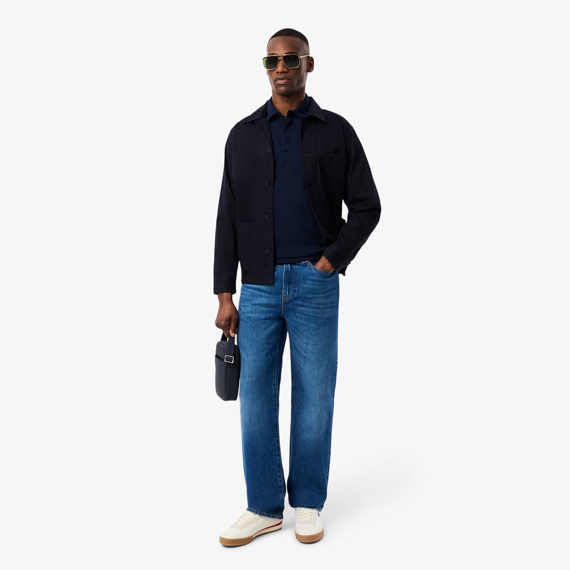 Áo Polo Lacoste Nam Paris Dáng Suông Co Giãn