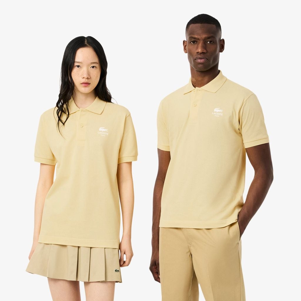 Áo Polo Lacoste Unisex L.12.12 Dáng Cổ Điển Họa Tiết In