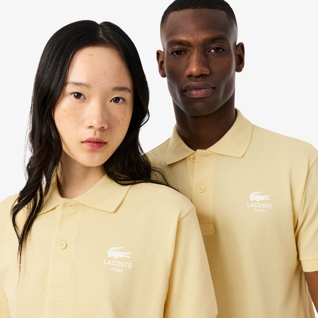 Áo Polo Lacoste Unisex L.12.12 Dáng Cổ Điển Họa Tiết In