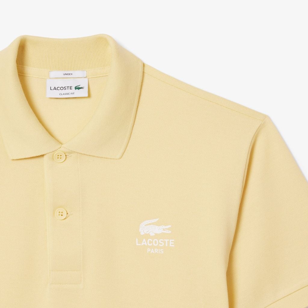 Áo Polo Lacoste Unisex L.12.12 Dáng Cổ Điển Họa Tiết In