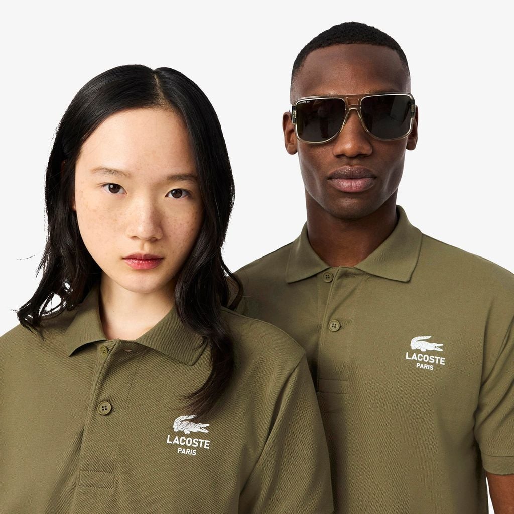 Áo Polo Lacoste Unisex L.12.12 Dáng Cổ Điển Họa Tiết In