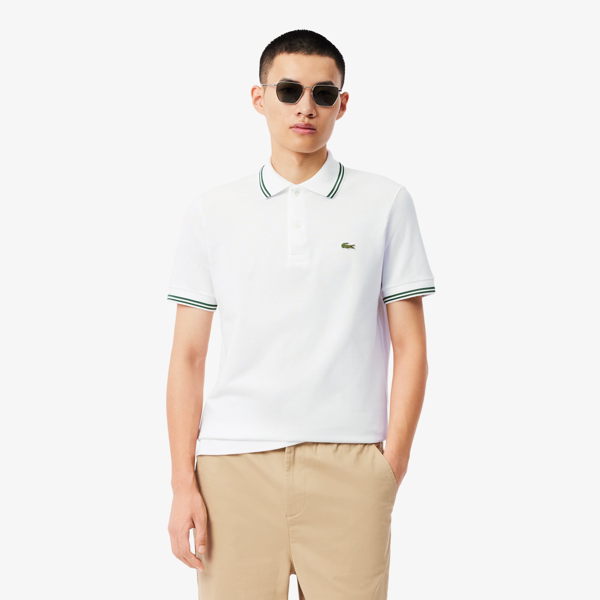 Áo Polo Lacoste Nam Dáng Suông Chất Liệu Petit Piqué L.12.12