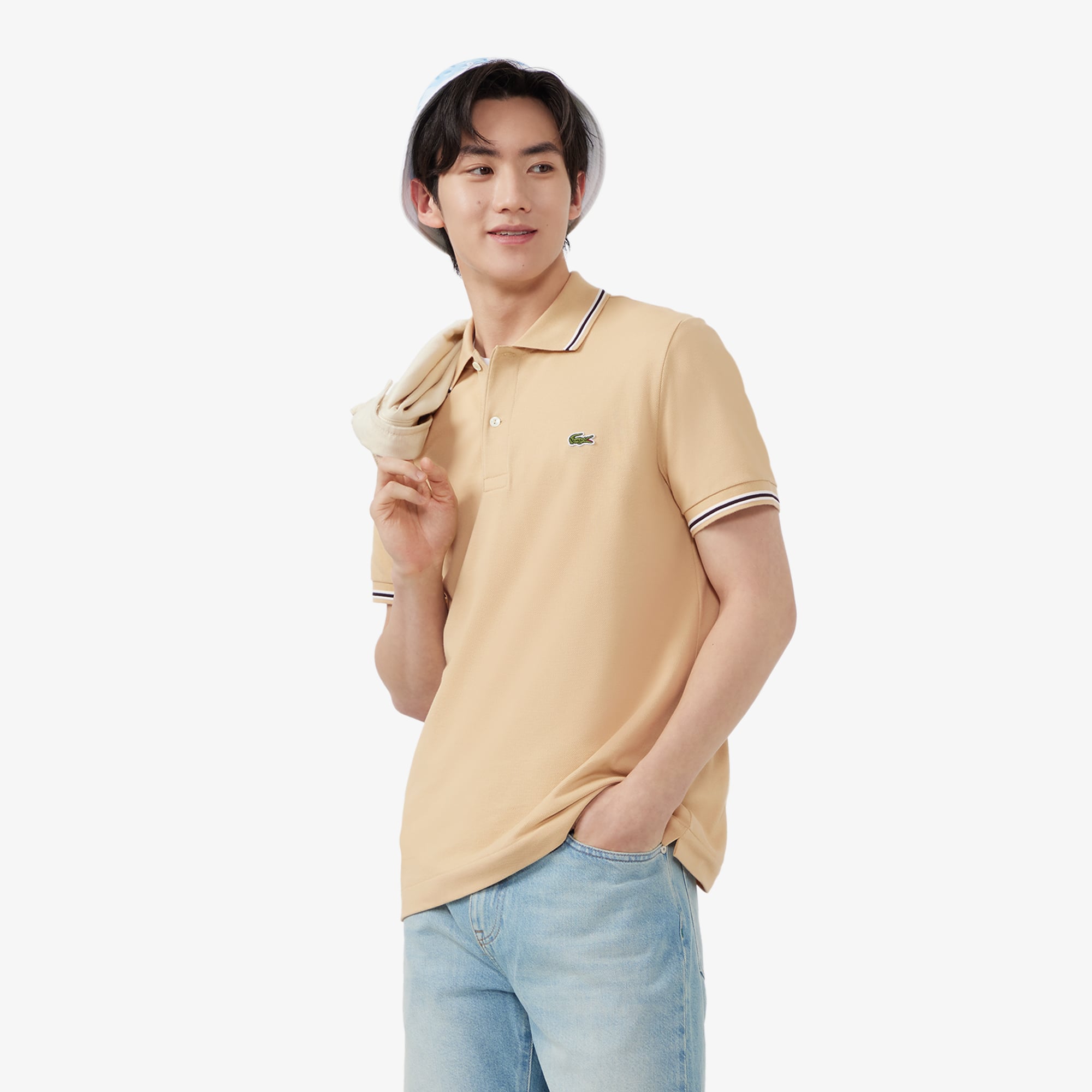 Áo Polo Lacoste Nam Dáng Suông Chất Liệu Petit Piqué L.12.12