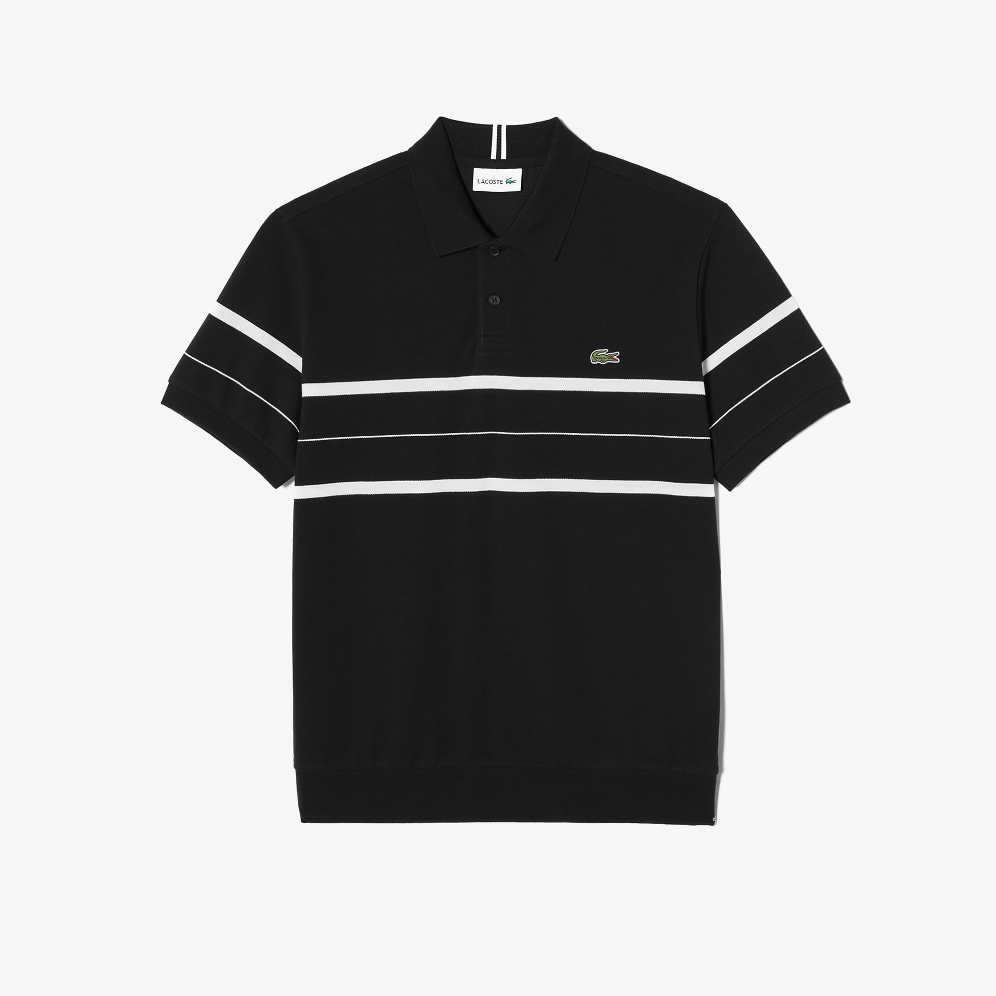 Áo Polo Lacoste Nam Dáng Cổ Điển Họa Tiết Sọc