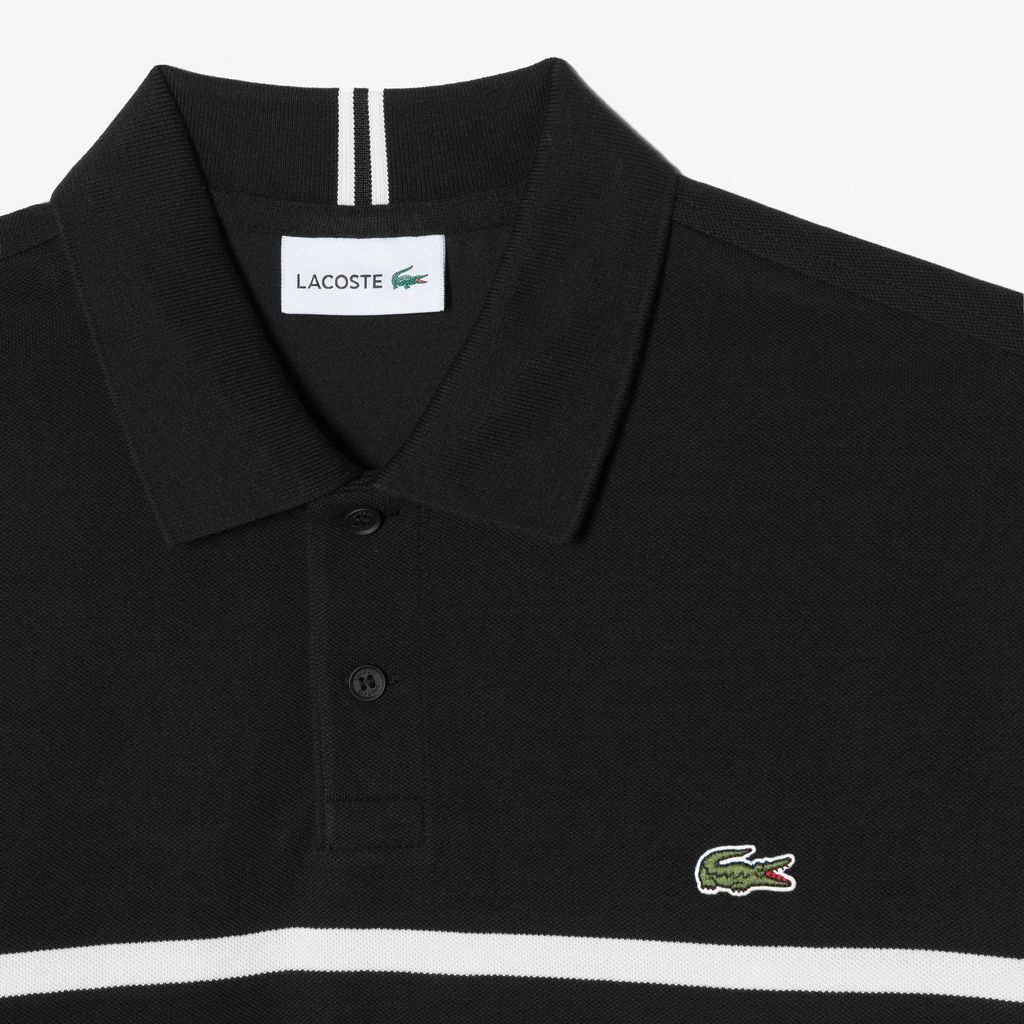 Áo Polo Lacoste Nam Dáng Cổ Điển Họa Tiết Sọc