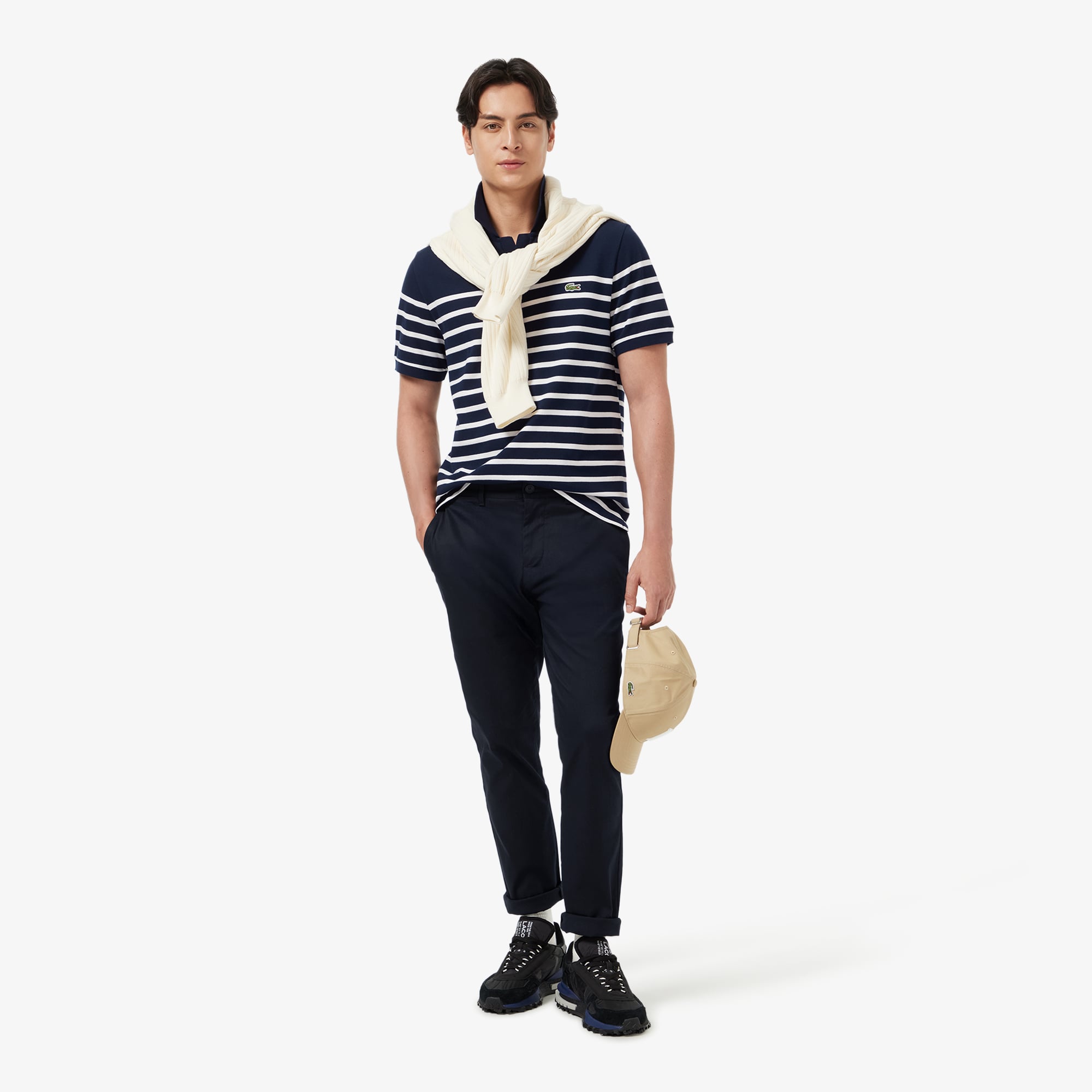 Áo Polo Lacoste Nam Họa Tiết Sọc