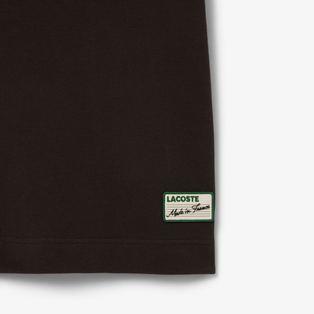 Áo Polo Lacoste Nam Dáng Cổ Điển Cổ Sọc Sản Xuất Tại Pháp