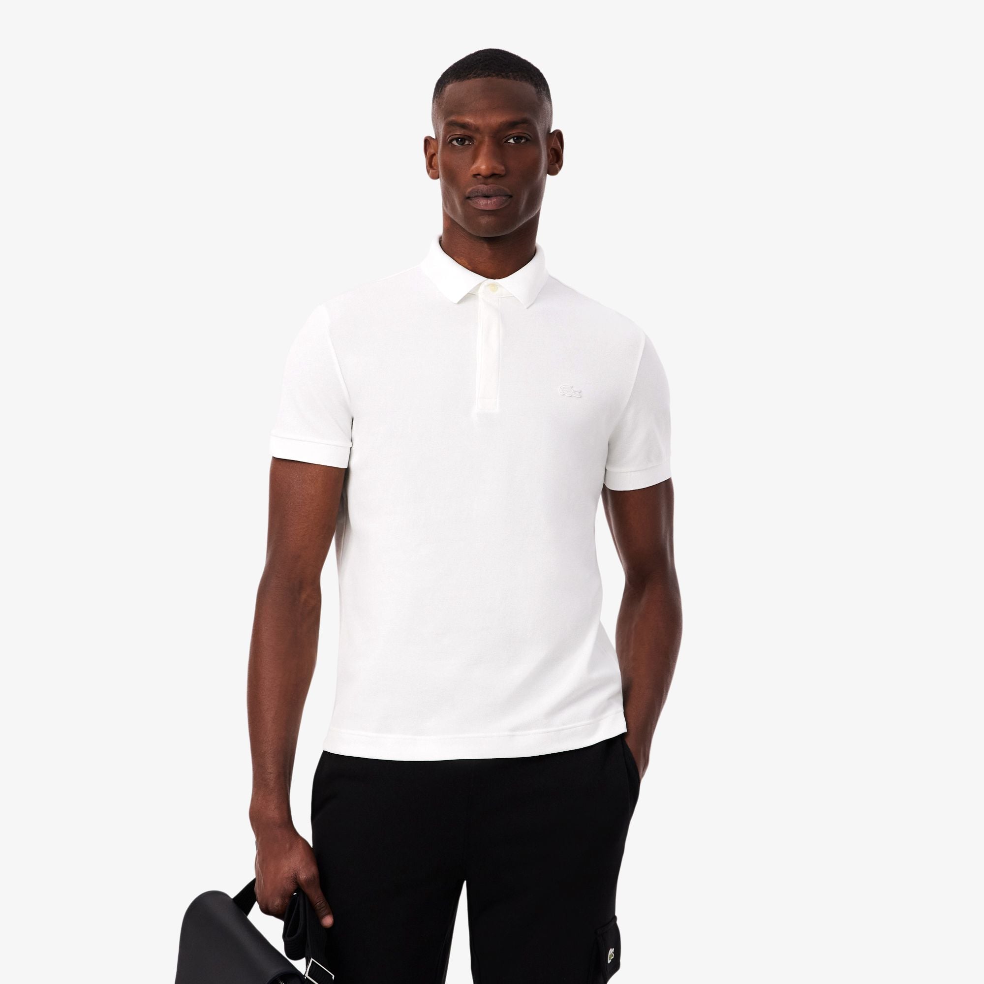 Áo Polo Lacoste Nam Paris Dáng Suông Piqué Co Dãn