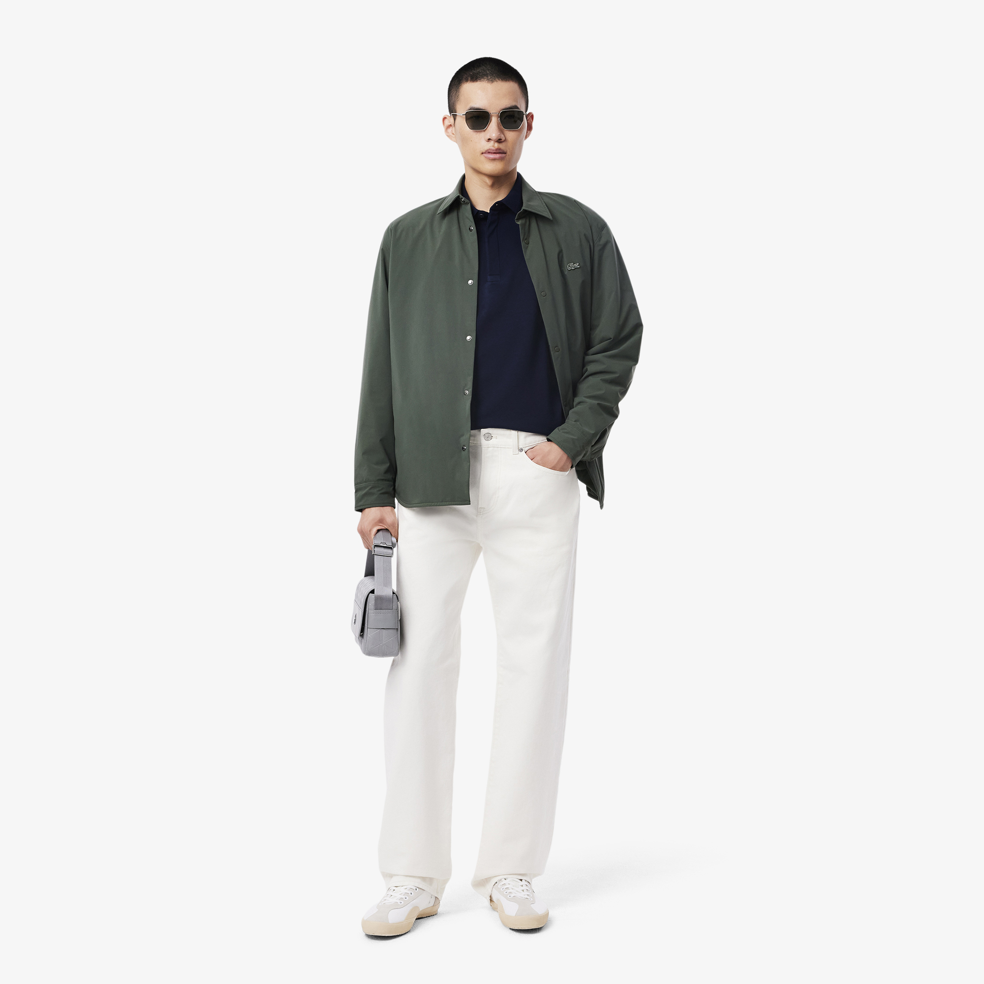 Áo Polo Lacoste Nam Paris Dáng Suông Piqué Co Dãn