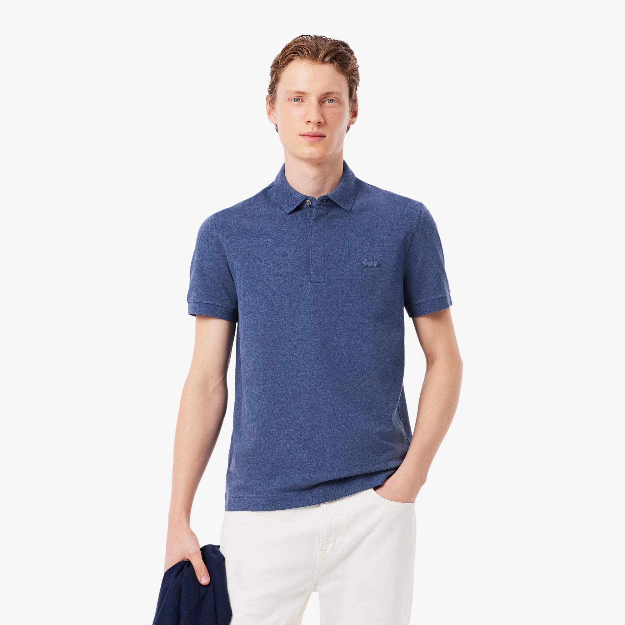 Áo Polo Lacoste Nam Paris Dáng Suông Piqué Co Dãn