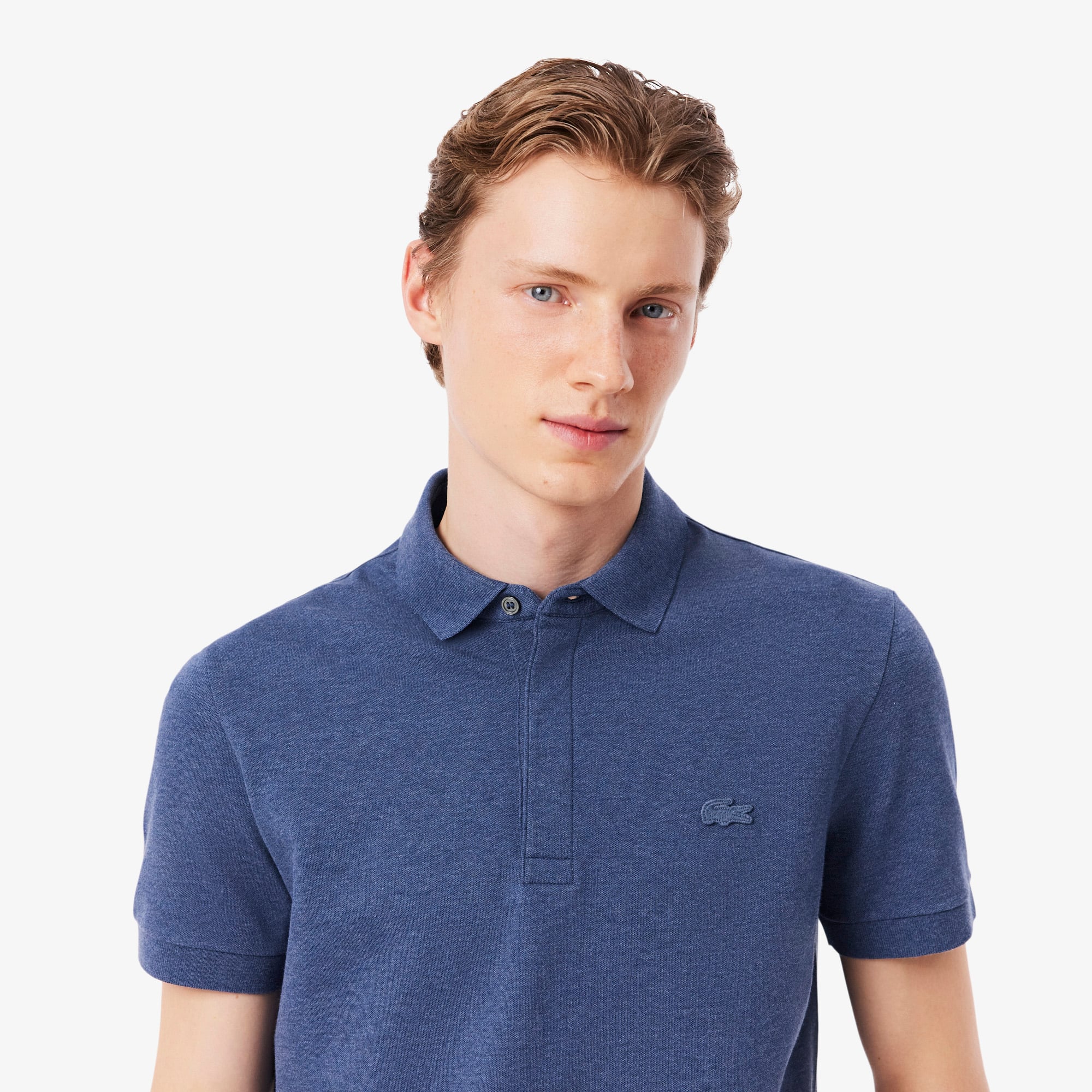 Áo Polo Lacoste Nam Paris Dáng Suông Piqué Co Dãn