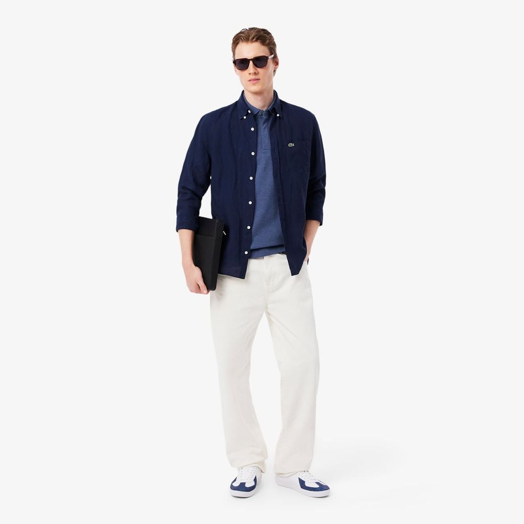 Áo Polo Lacoste Nam Paris Dáng Suông Piqué Co Dãn