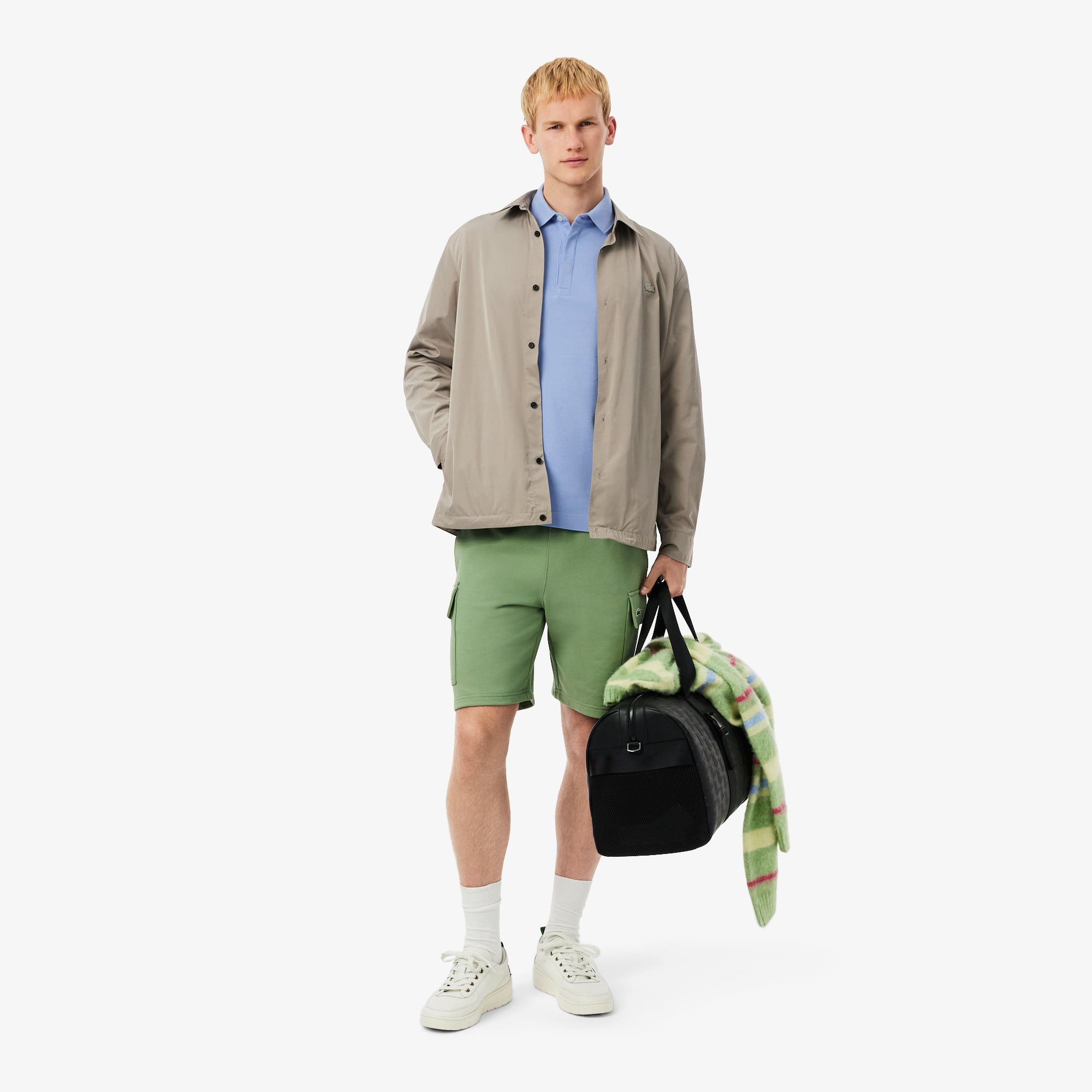 Áo Polo Lacoste Nam Paris Dáng Suông Piqué Co Dãn