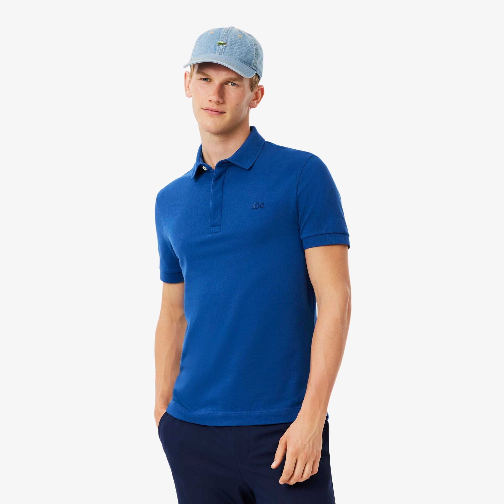 Áo Polo Lacoste Nam Paris Dáng Suông Piqué Co Dãn