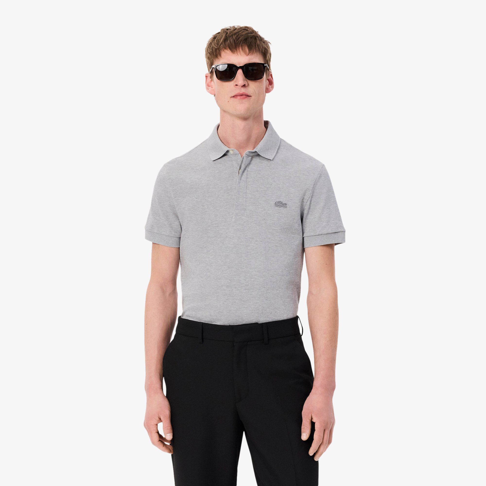 Áo Polo Lacoste Nam Paris Dáng Suông Piqué Co Dãn