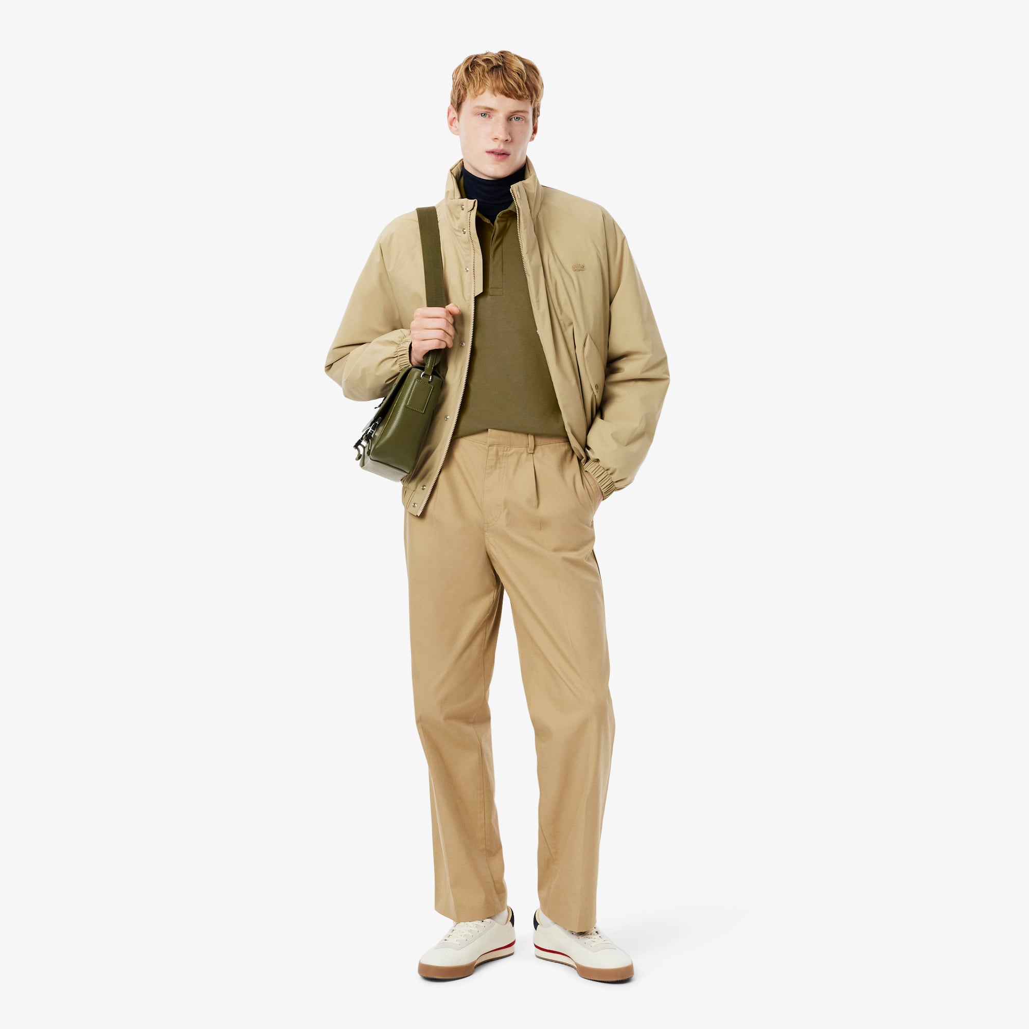 Áo Polo Lacoste Nam Paris Dáng Suông Piqué Co Dãn