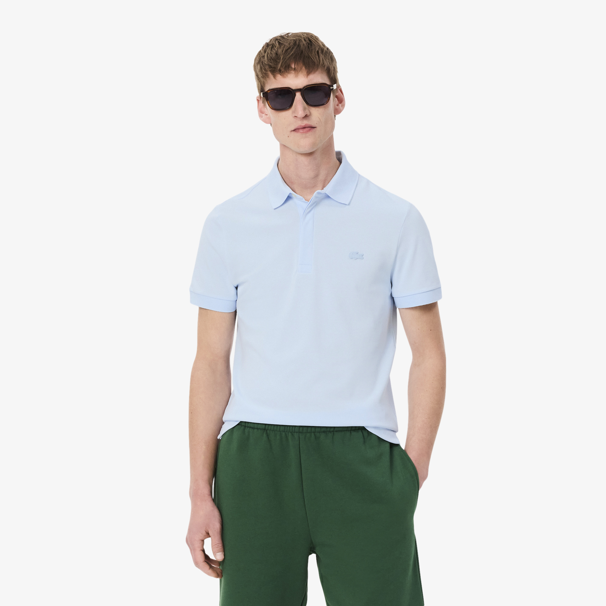 Áo Polo Lacoste Nam Paris Dáng Suông Piqué Co Dãn