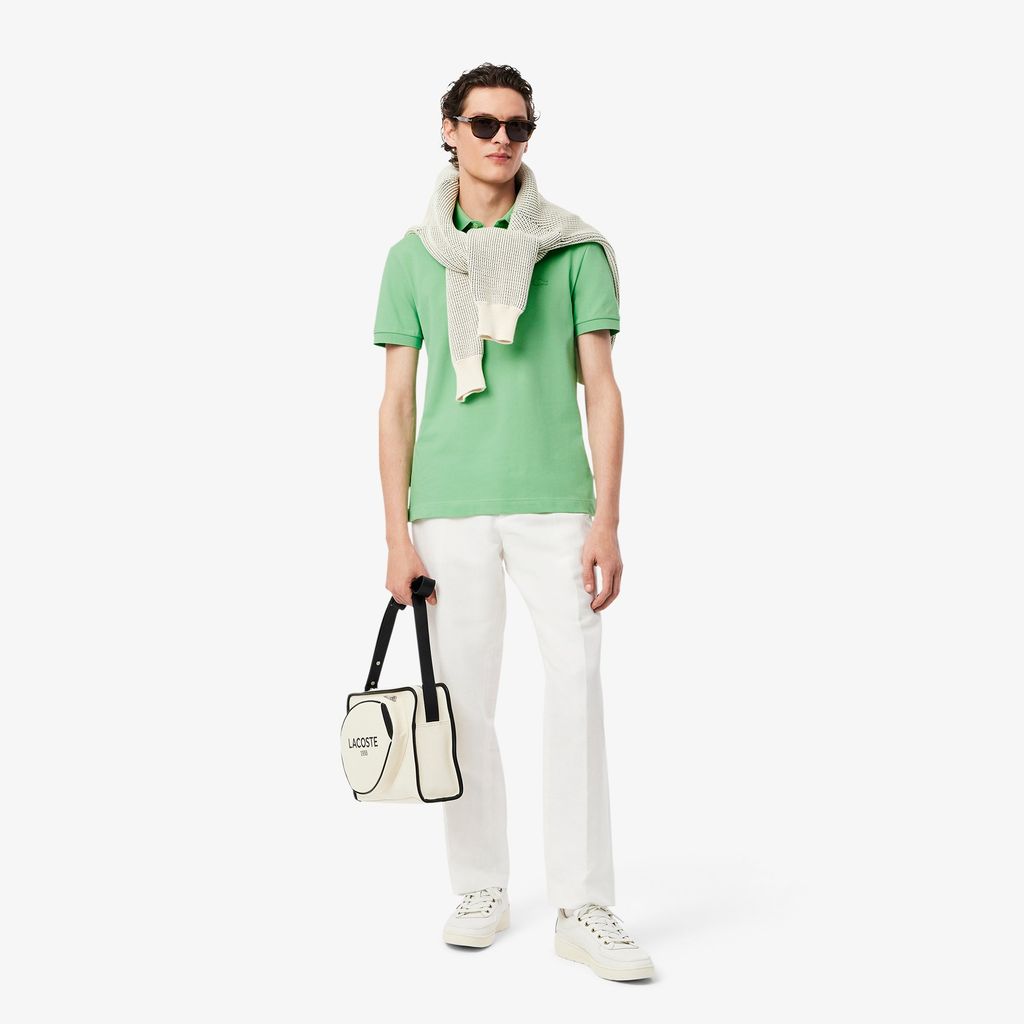 Áo Polo Lacoste Nam Paris Dáng Suông Piqué Co Dãn