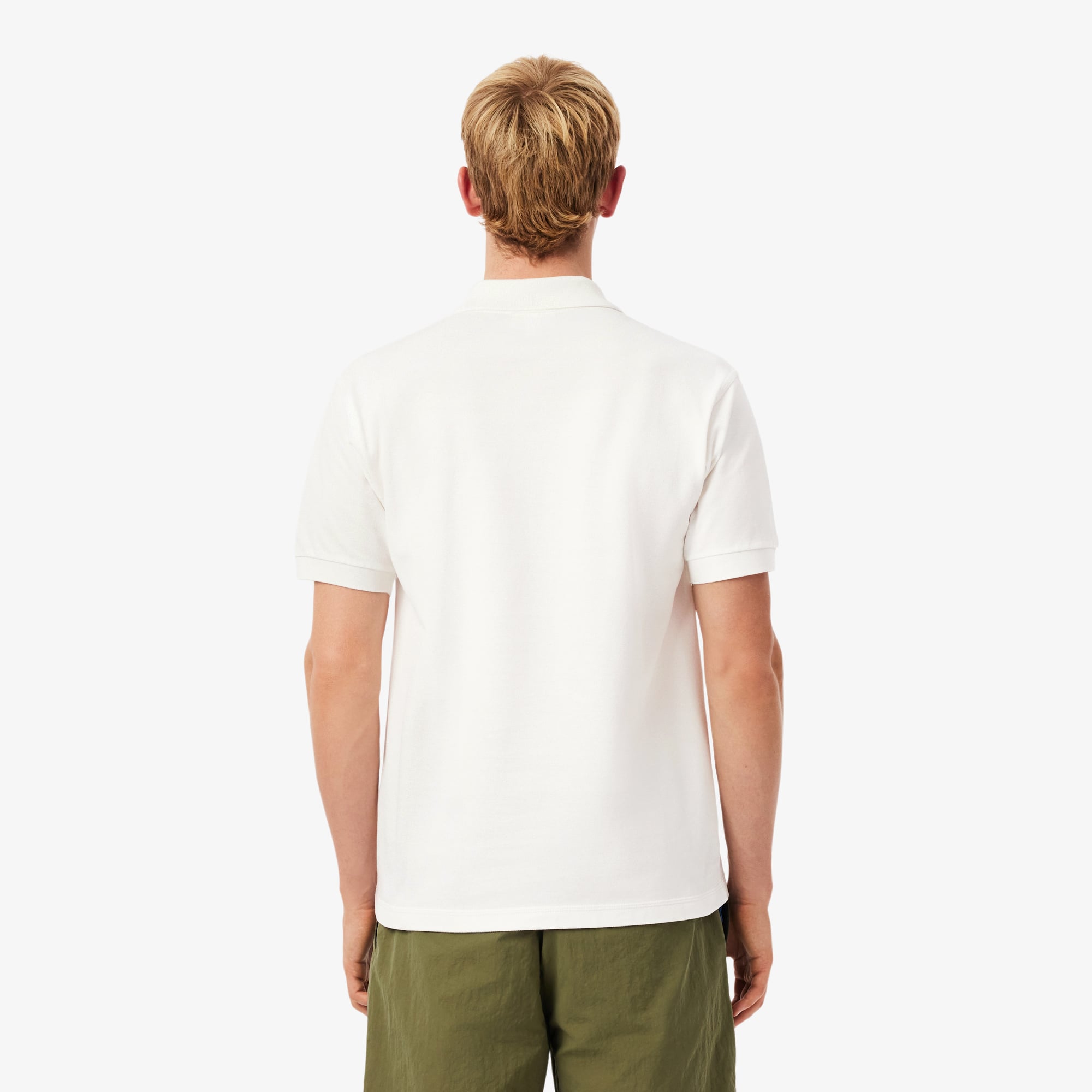 Áo Polo Lacoste Nam Dáng Cổ Điển Piqué Thêu Họa Tiết