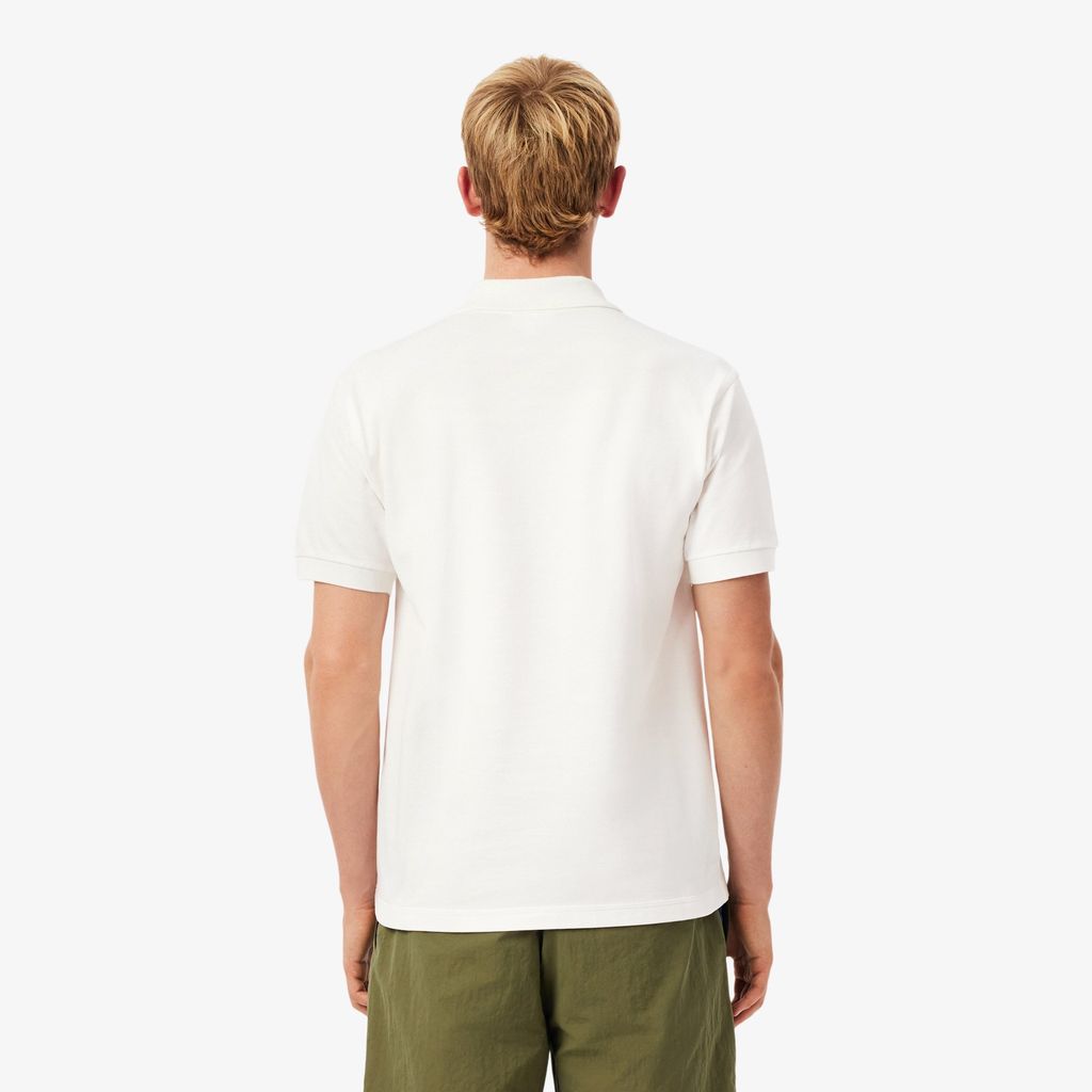 Áo Polo Lacoste Nam Dáng Cổ Điển Piqué Thêu Họa Tiết