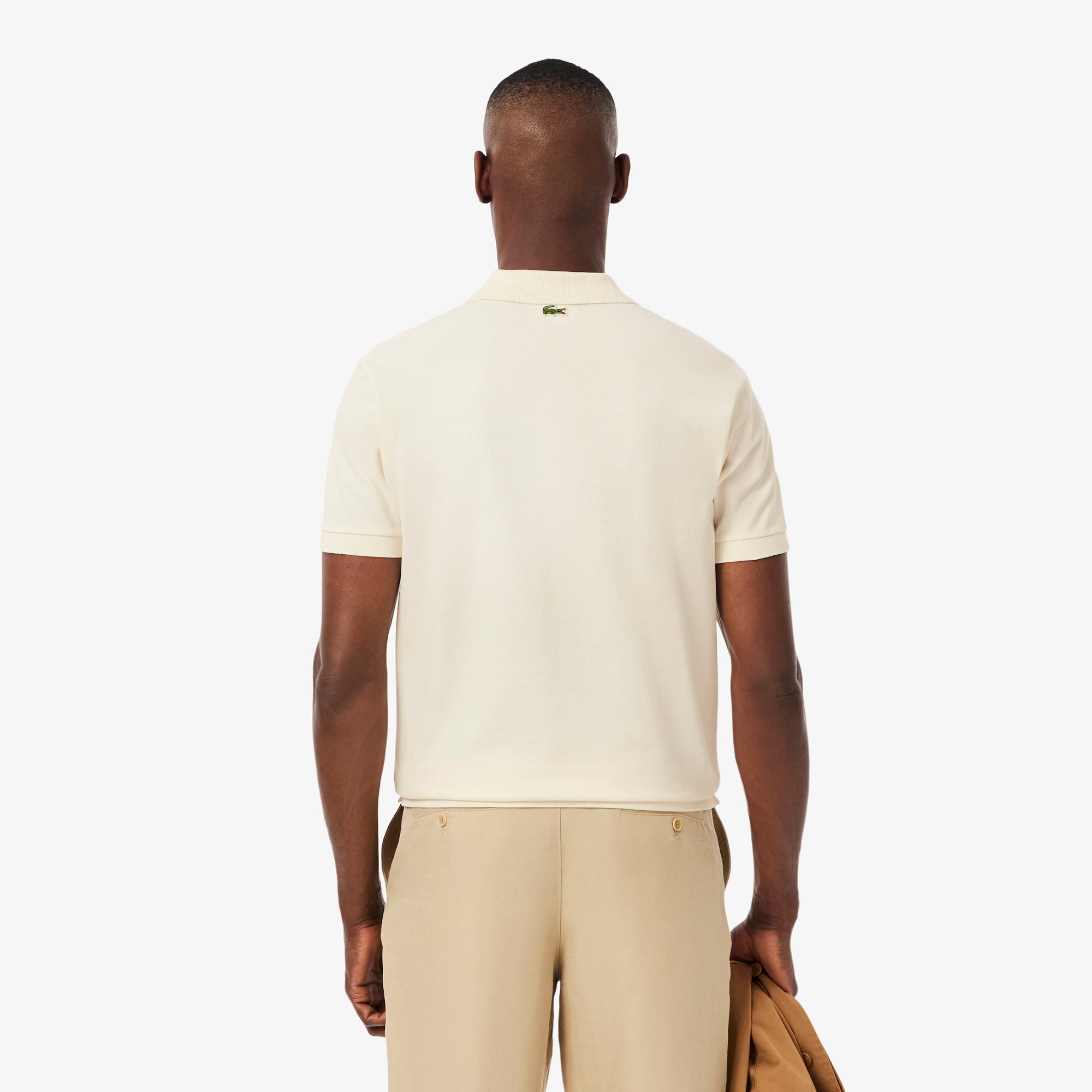 Áo Polo Lacoste Nam Dáng Cổ Điển Có Huy Hiệu Petit Piqué