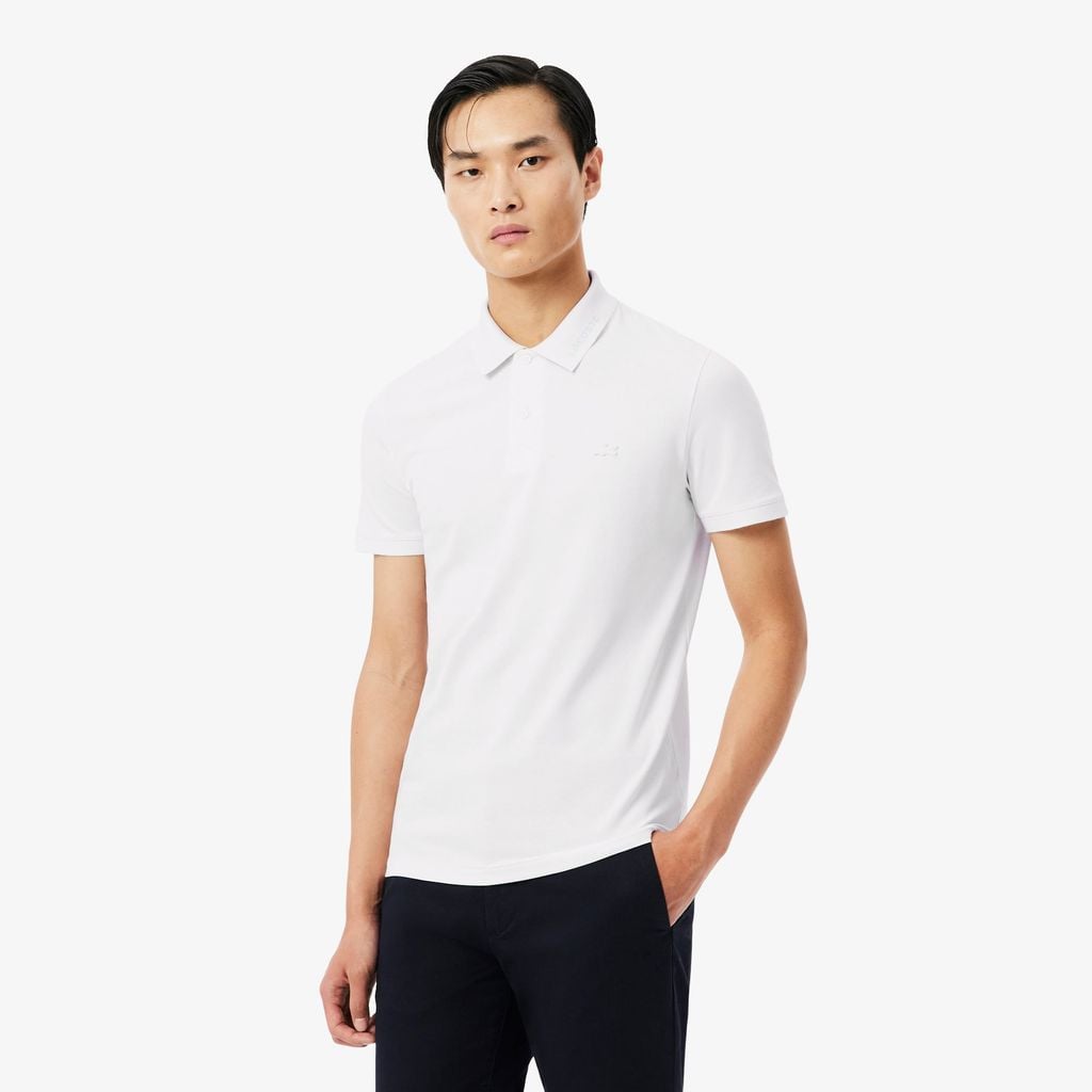 Áo Polo Lacoste Nam Ôm Dáng Chất Liệu Piqué Dệt Nổi Có Logo