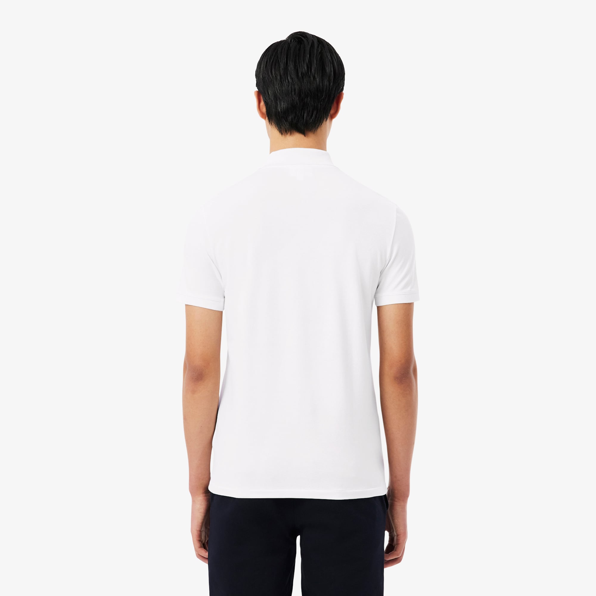 Áo Polo Lacoste Nam Ôm Dáng Chất Liệu Piqué Dệt Nổi Có Logo