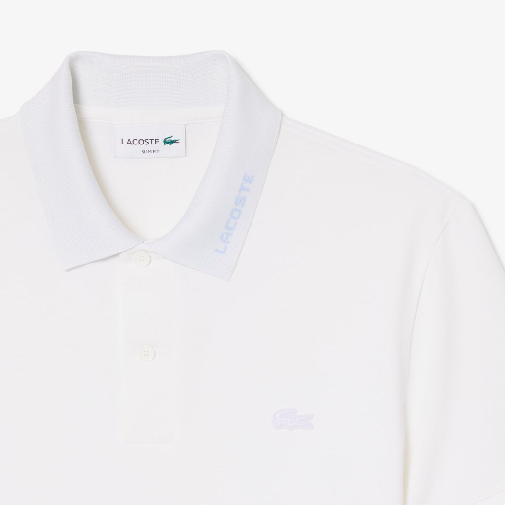 Áo Polo Lacoste Nam Ôm Dáng Chất Liệu Piqué Dệt Nổi Có Logo