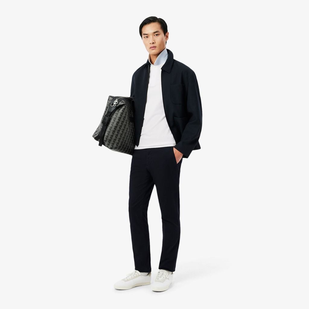 Áo Polo Lacoste Nam Ôm Dáng Chất Liệu Piqué Dệt Nổi Có Logo