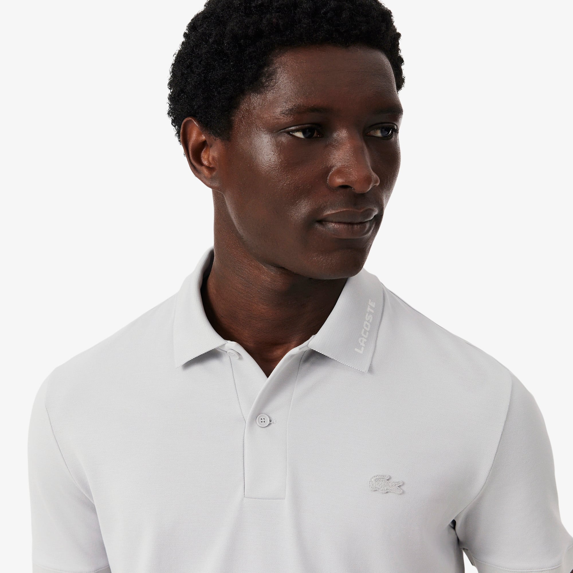 Áo Polo Lacoste Nam Ôm Dáng Chất Liệu Piqué Dệt Nổi Có Logo