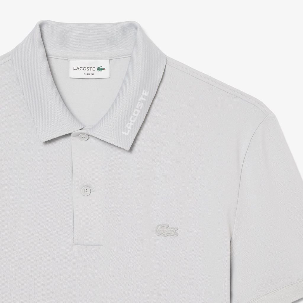 Áo Polo Lacoste Nam Ôm Dáng Chất Liệu Piqué Dệt Nổi Có Logo