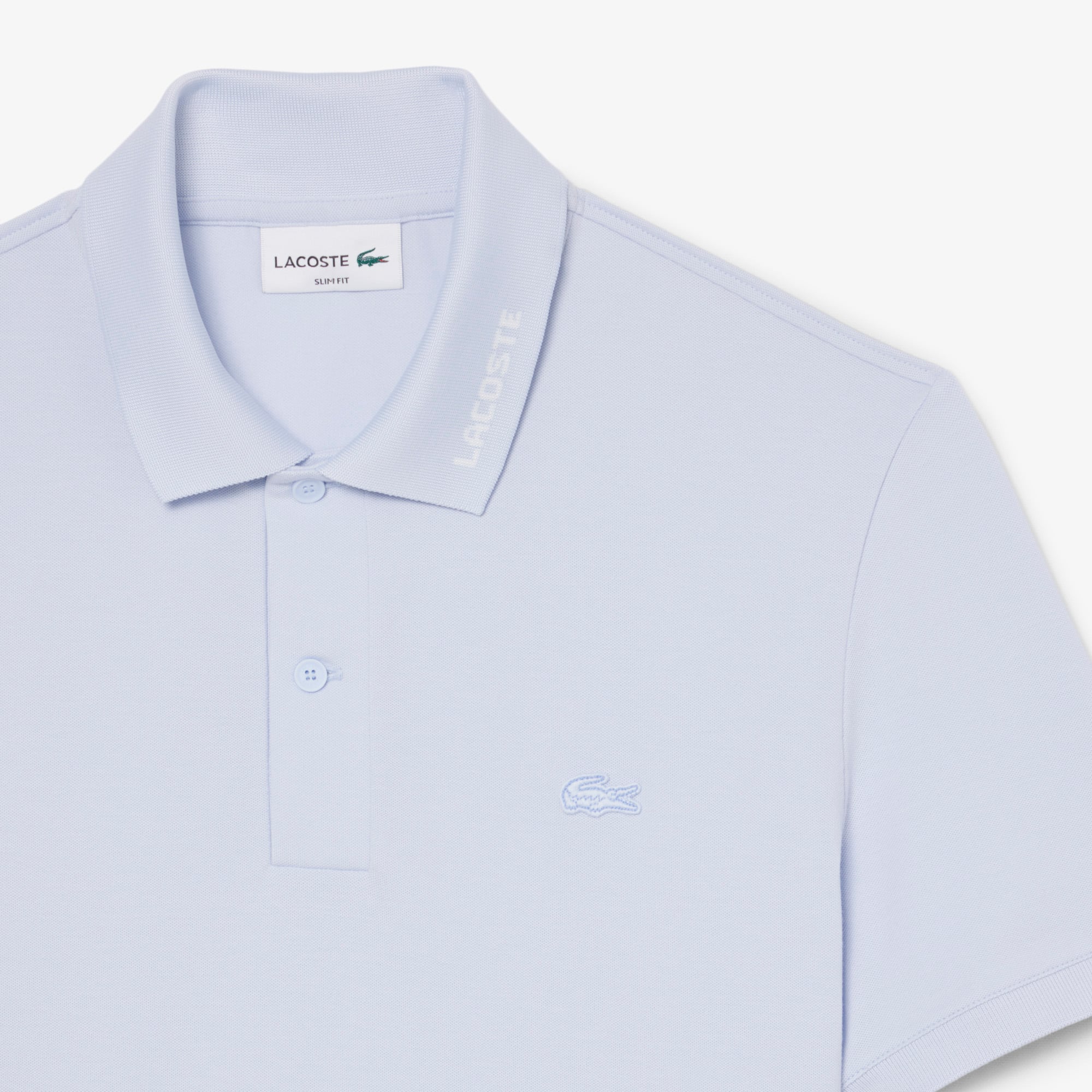 Áo Polo Lacoste Nam Ôm Dáng Chất Liệu Piqué Dệt Nổi Có Logo