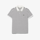 Áo Polo Lacoste Nam Dáng Cổ Điển Chất Liệu Petit Piqué Kẻ Sọc