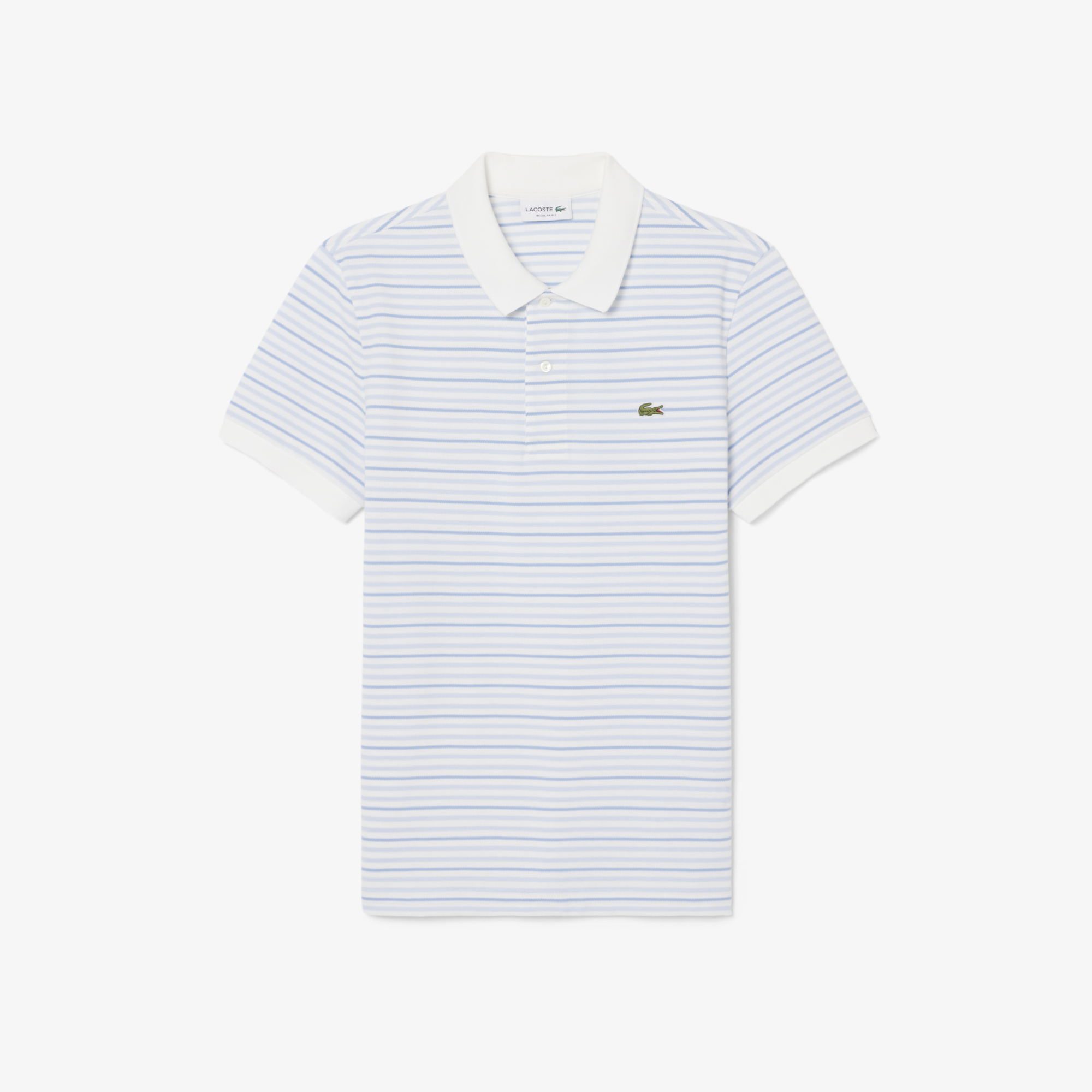 Áo Polo Lacoste Nam Dáng Cổ Điển Chất Liệu Petit Piqué Kẻ Sọc