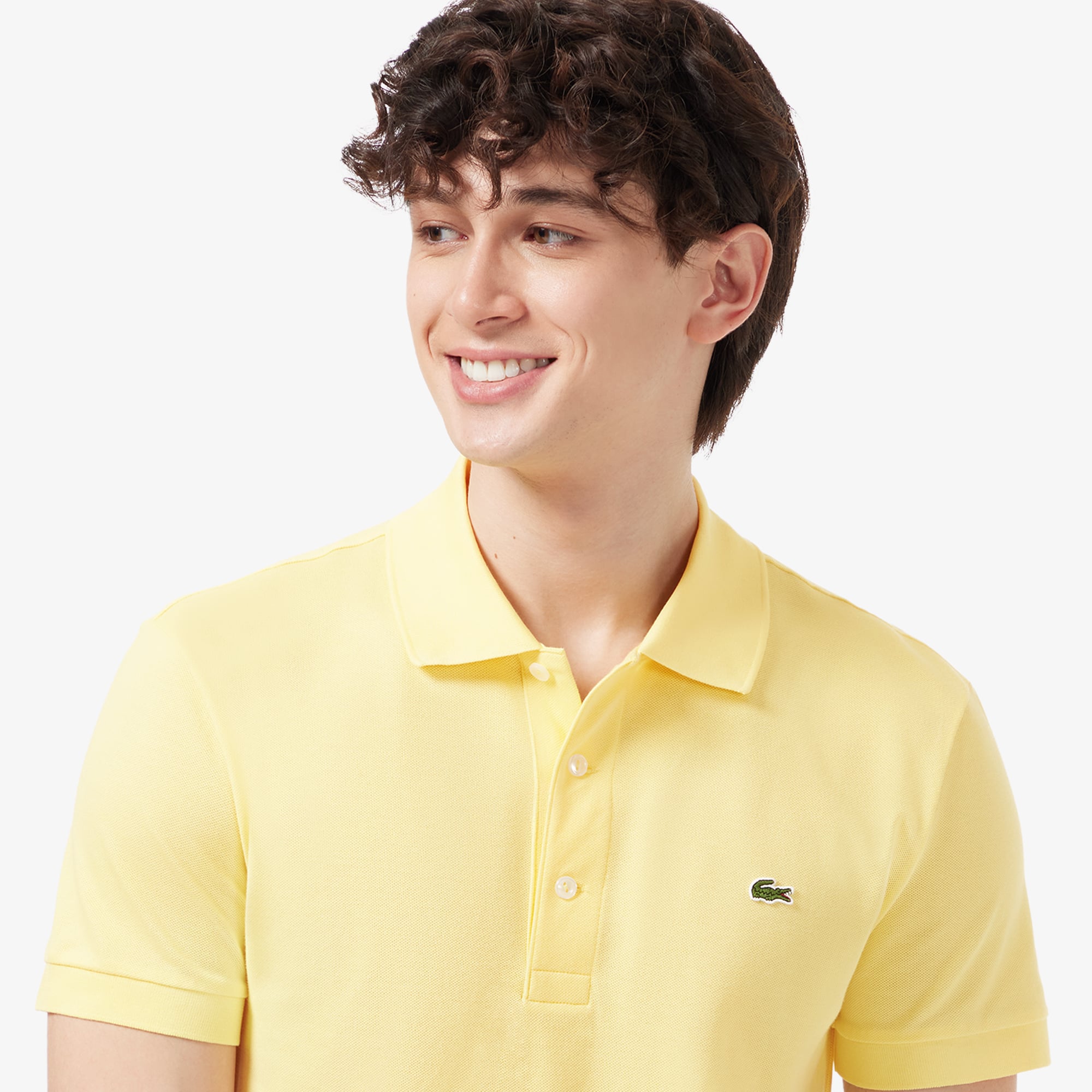 Áo Polo Lacoste Nam Piqué Ôm Dáng Co Dãn