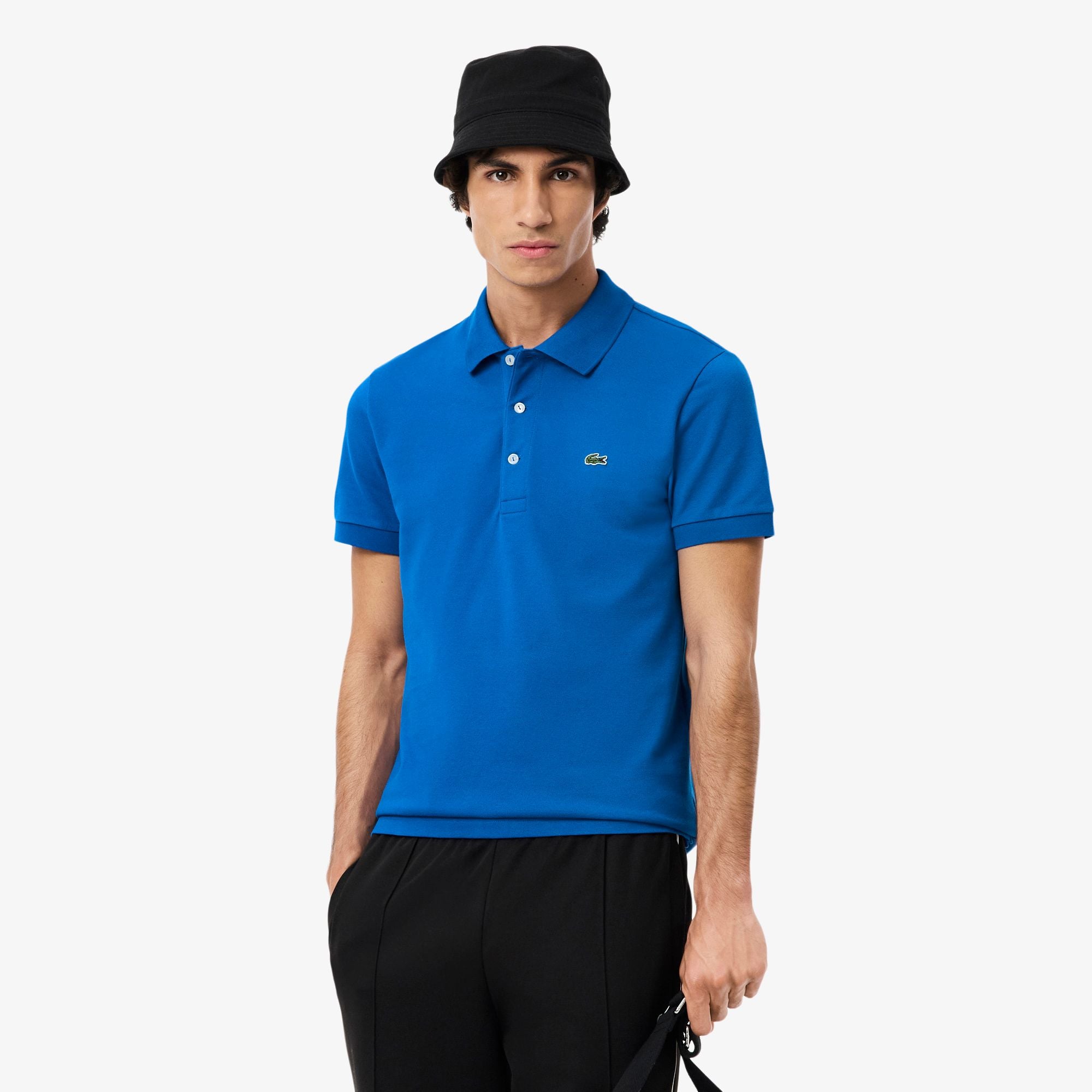 Áo Polo Lacoste Nam Piqué Ôm Dáng Co Dãn