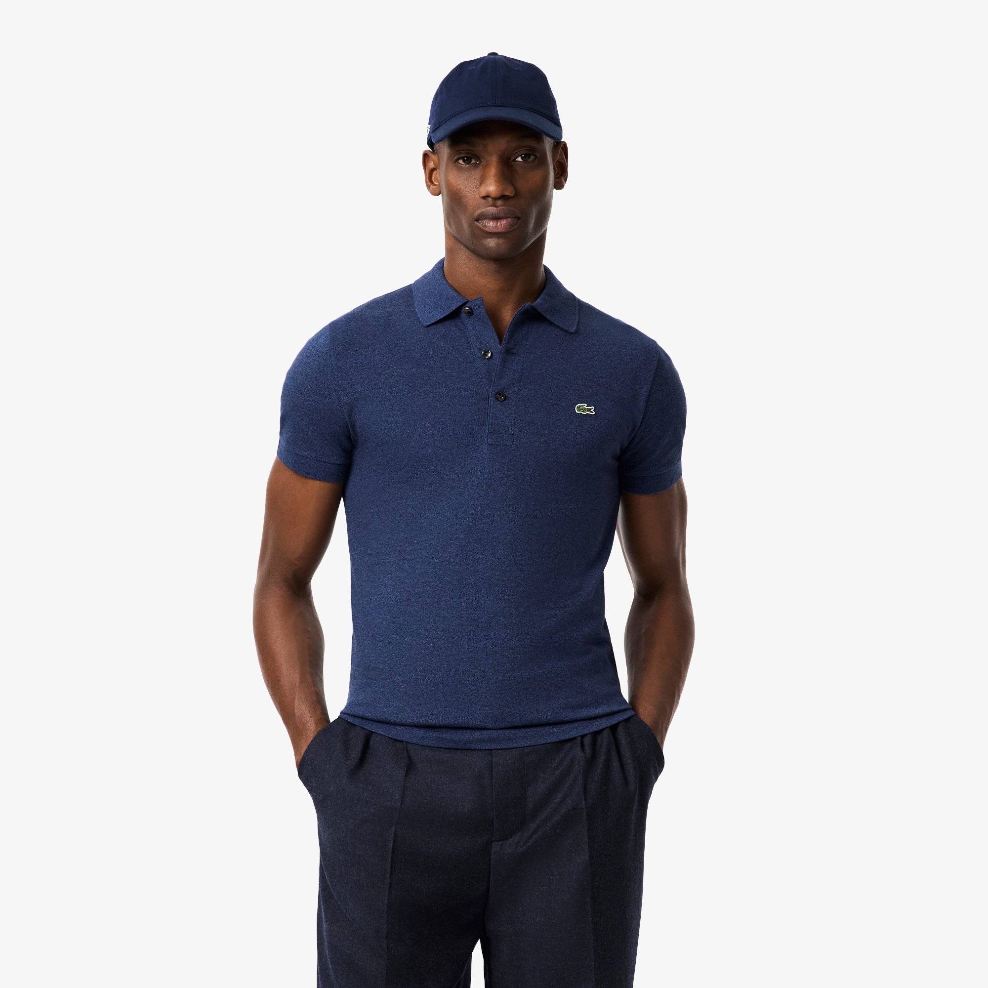 Áo Polo Lacoste Nam Piqué Ôm Dáng Co Dãn