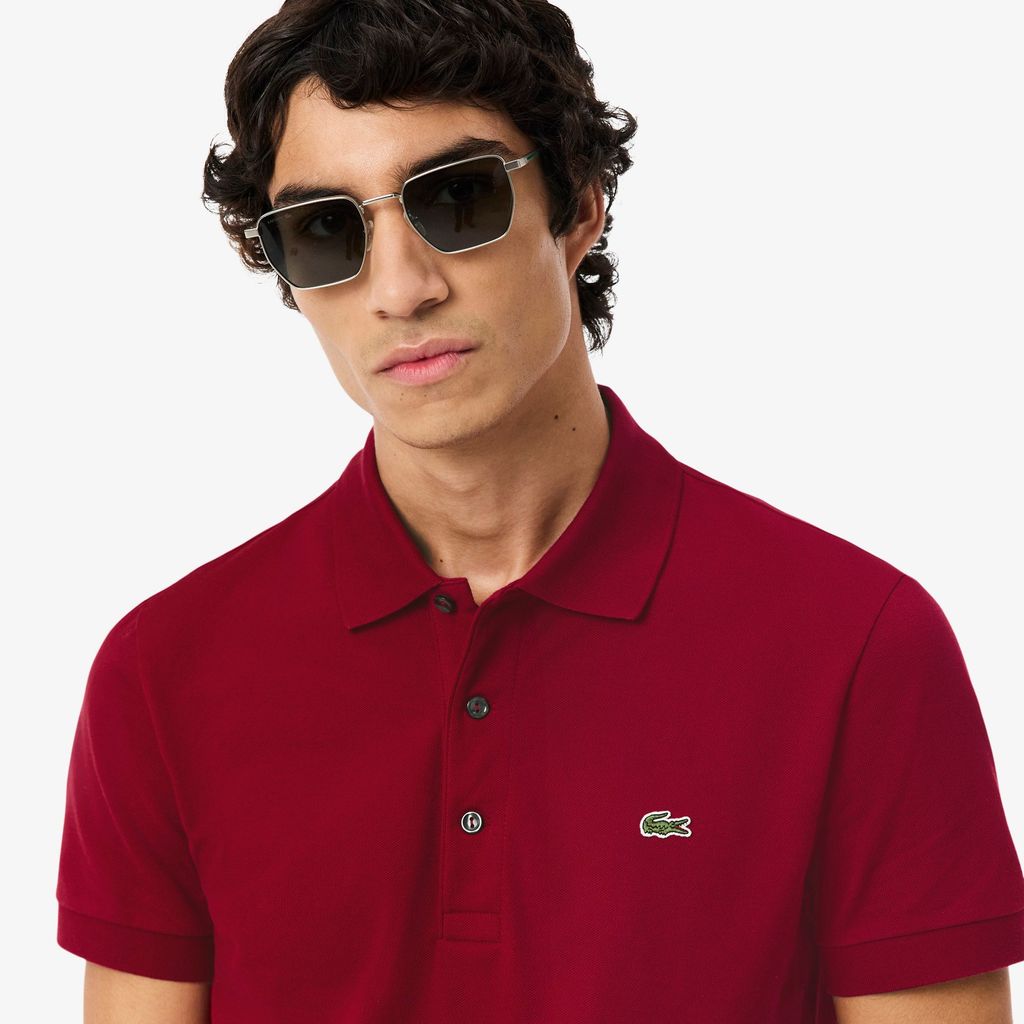 Áo Polo Lacoste Nam Piqué Ôm Dáng Co Dãn