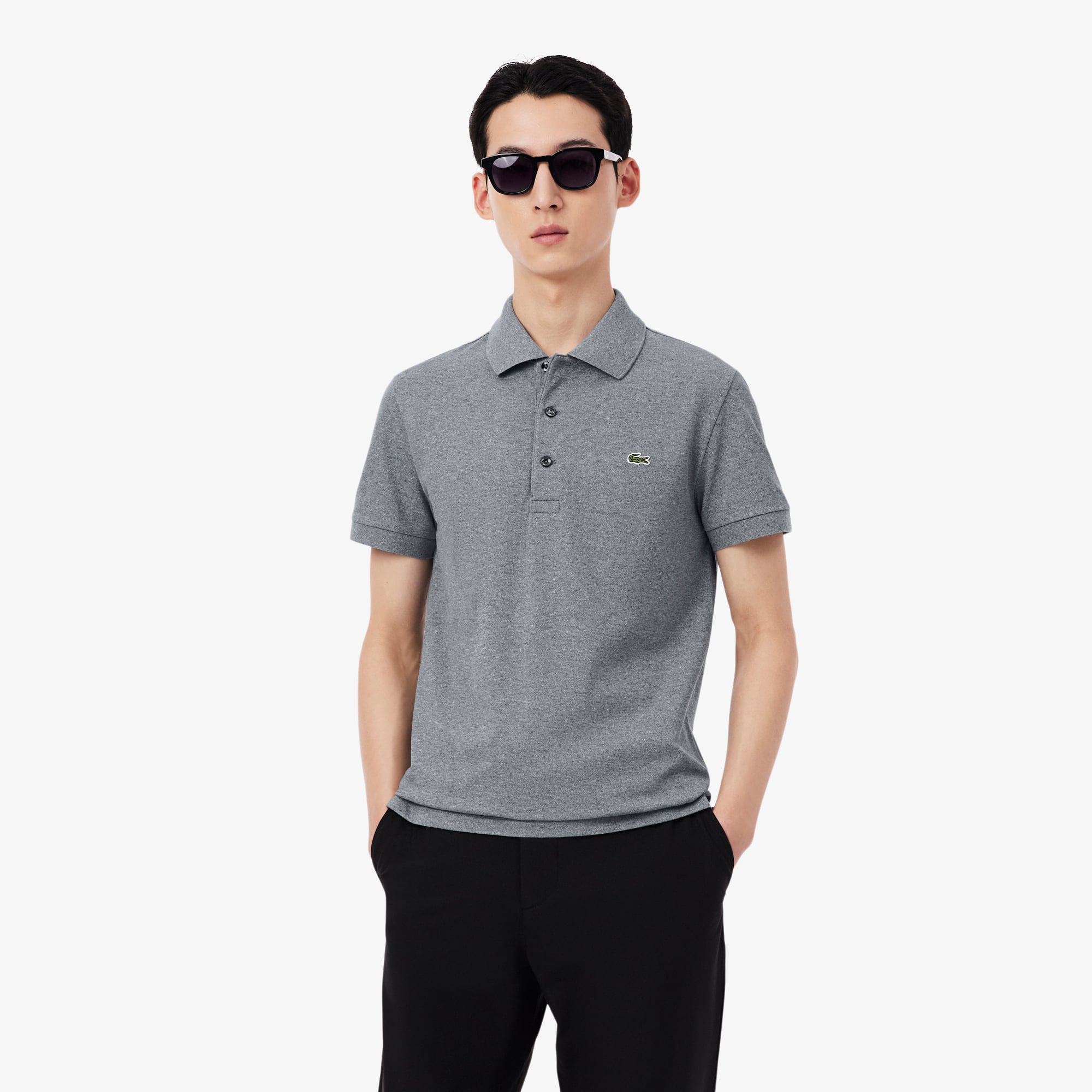 Áo Polo Lacoste Nam Piqué Ôm Dáng Co Dãn