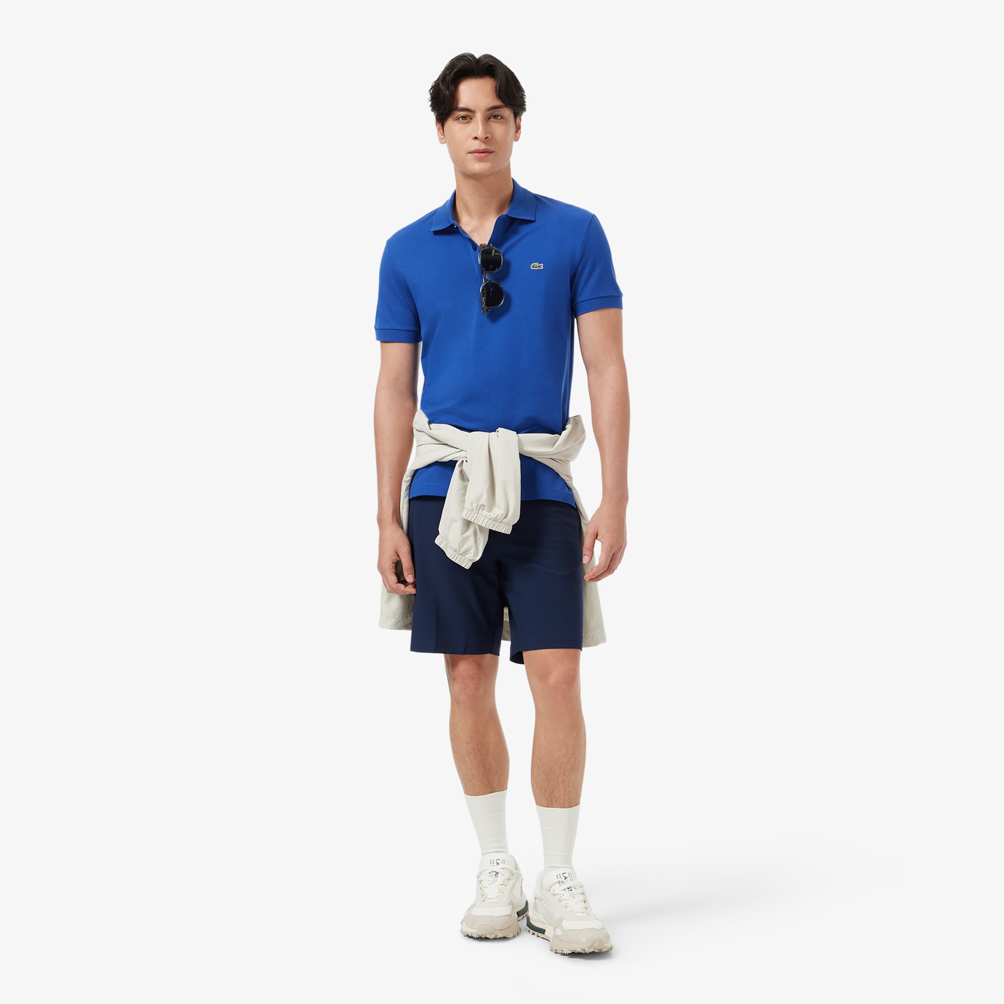 Áo Polo Lacoste Nam Piqué Ôm Dáng Co Dãn