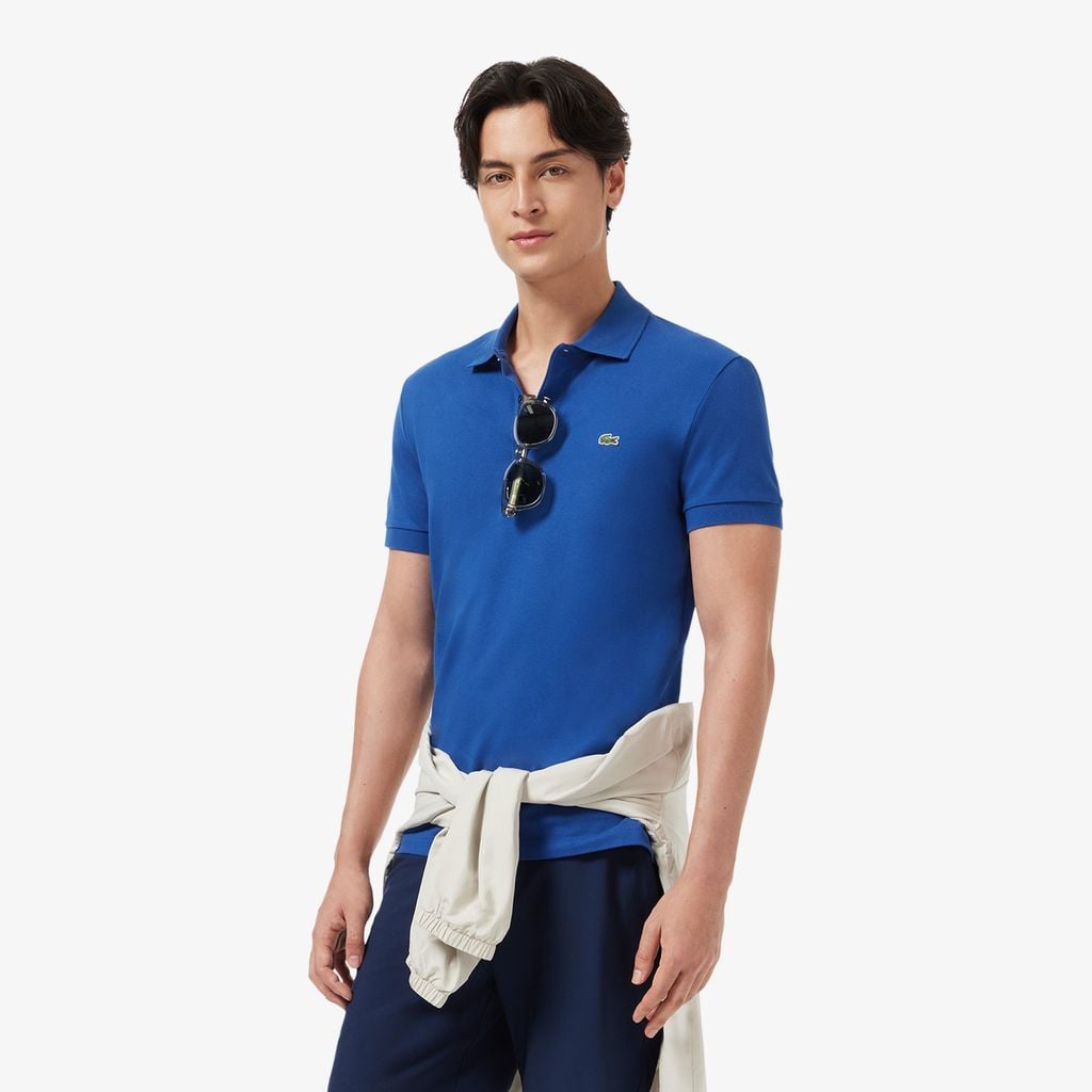 Áo Polo Lacoste Nam Piqué Ôm Dáng Co Dãn