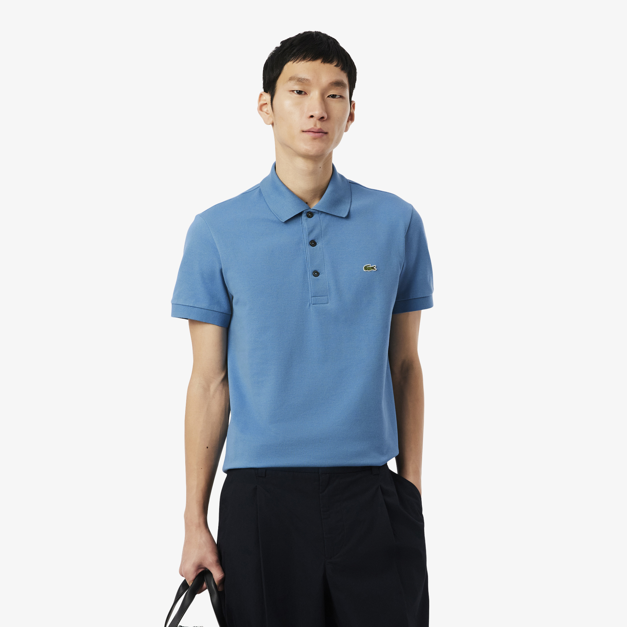 Áo Polo Lacoste Nam Piqué Ôm Dáng Co Dãn