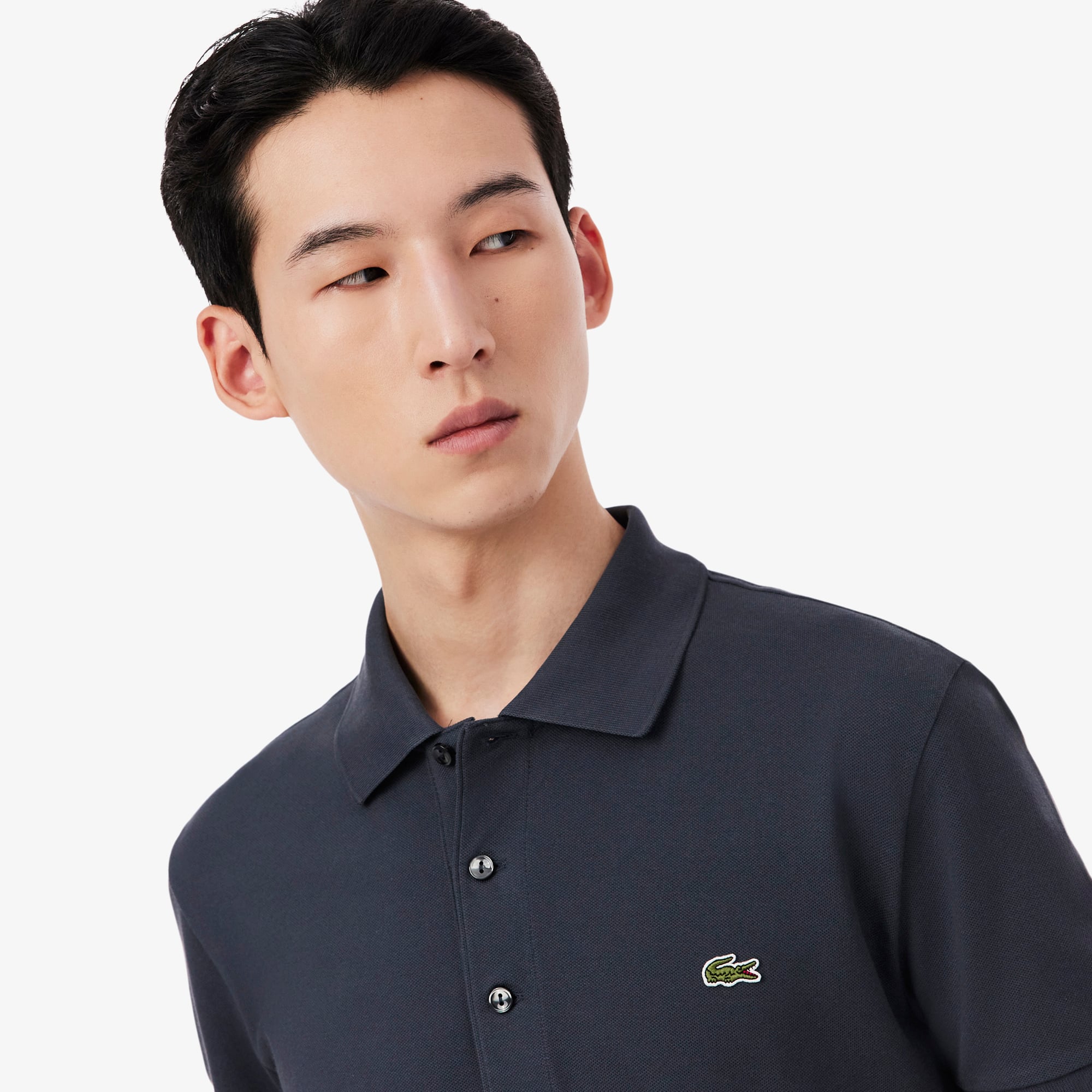 Áo Polo Lacoste Nam Piqué Ôm Dáng Co Dãn